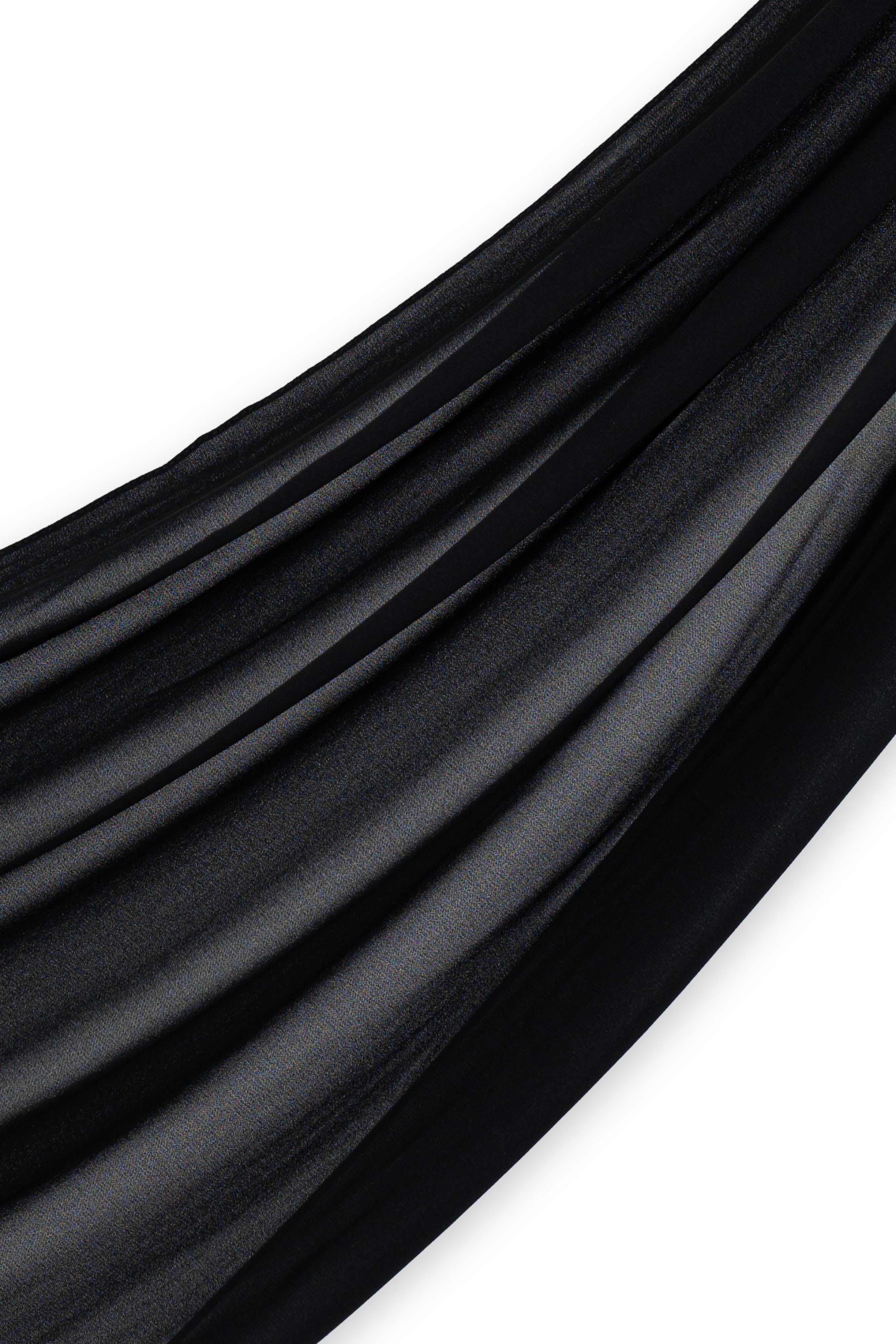 Chiffon Hijab Set - Black - Modern Hijabi