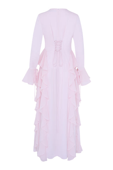 Alyah Satin Maxi Dress