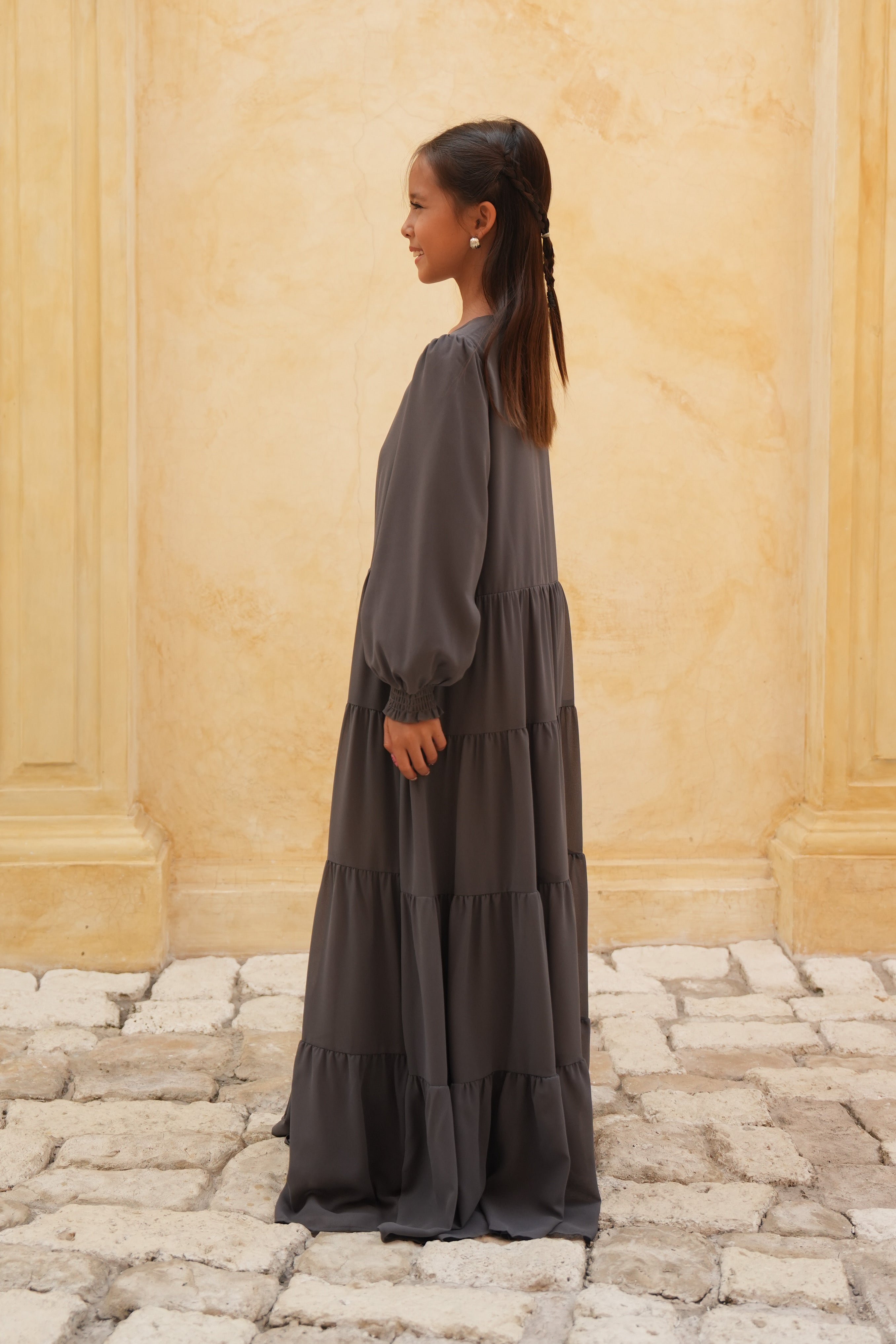 Kids Azealia Flare Maxi - Gray