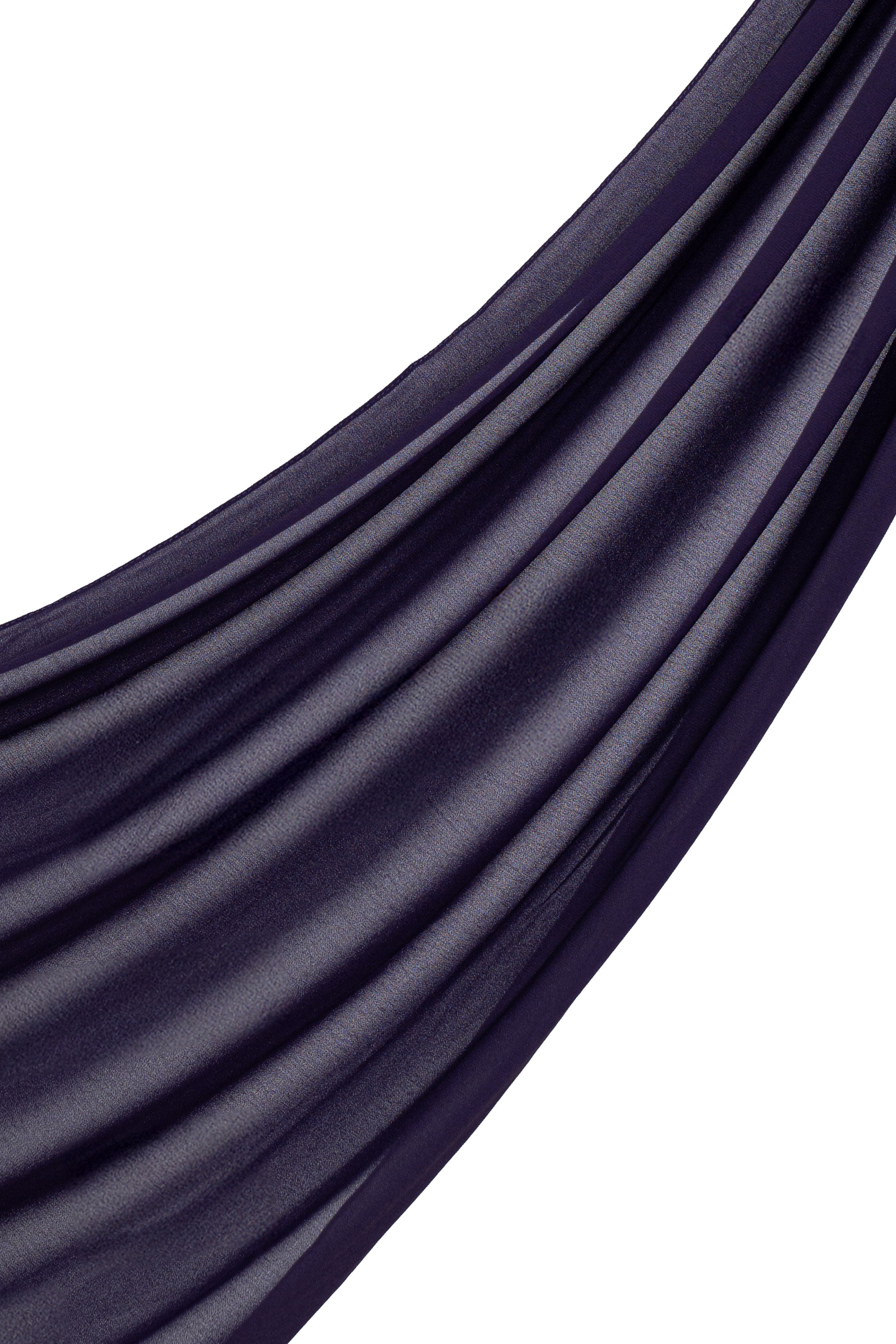 Chiffon Hijab Set - Dark Purple - Modern Hijabi