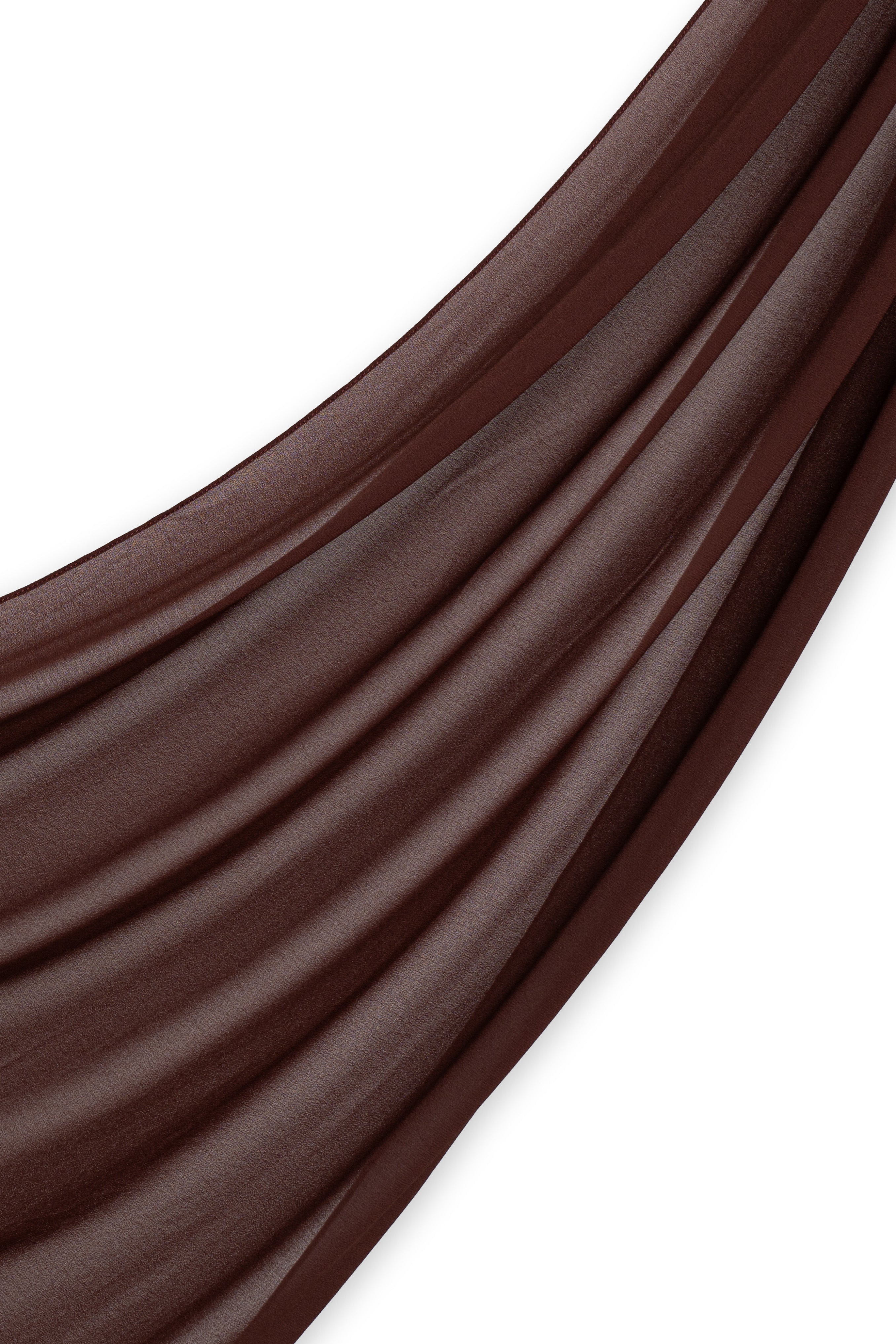 Chiffon Hijab Set - Brown - Modern Hijabi