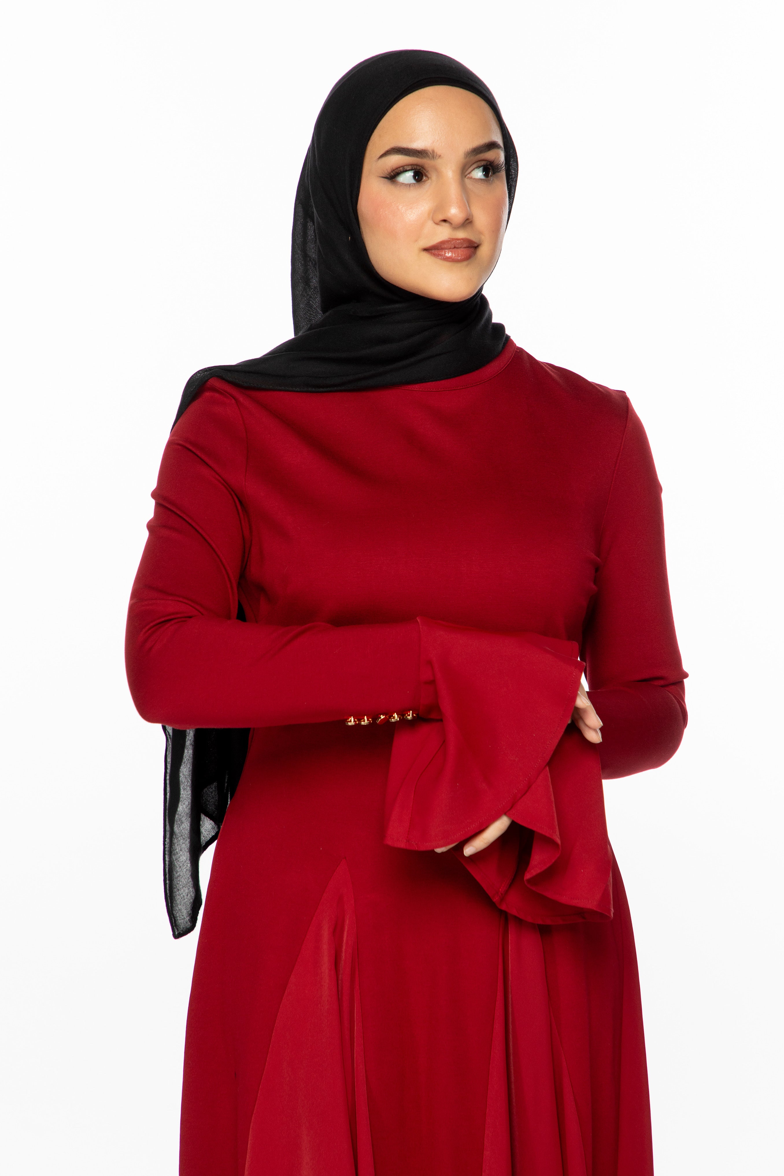 Cecilia Dress - Cherry Red - Modern Hijabi