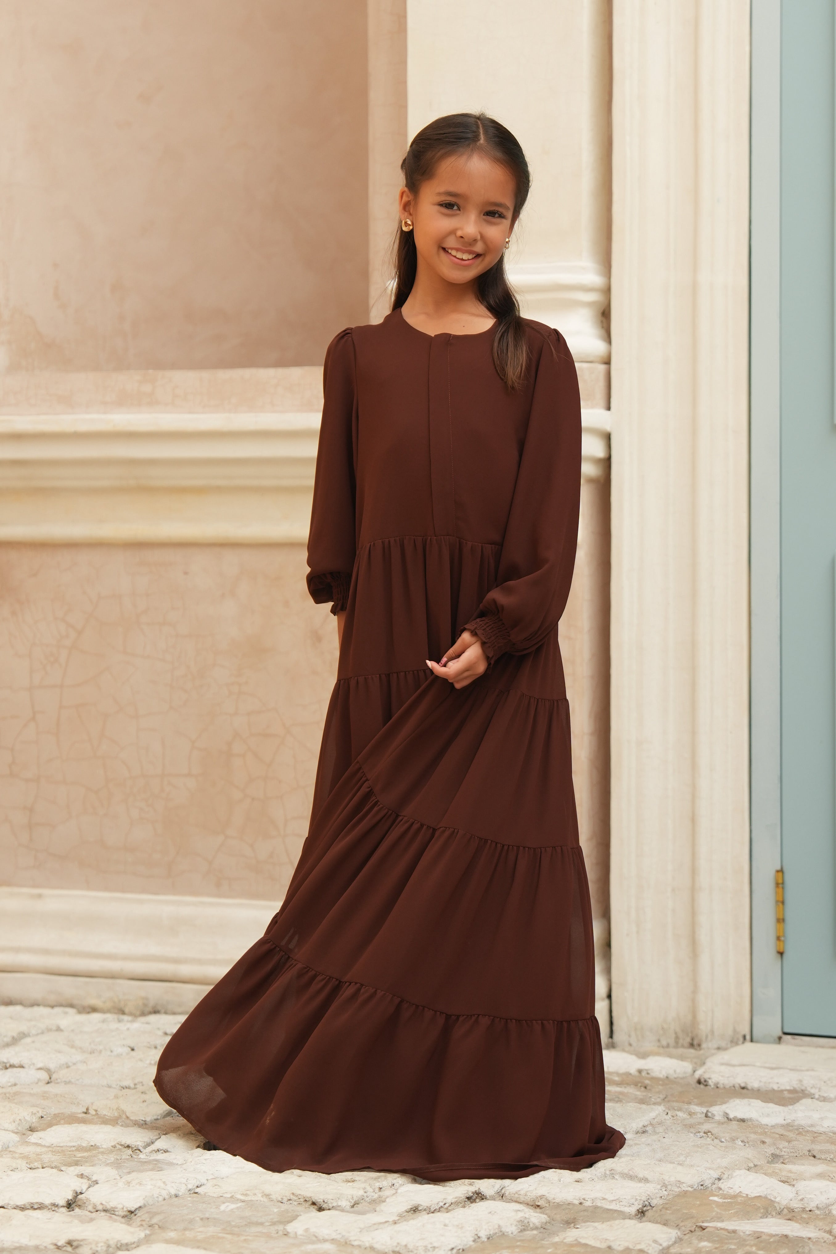 Kids Azealia Flare Maxi - Brown