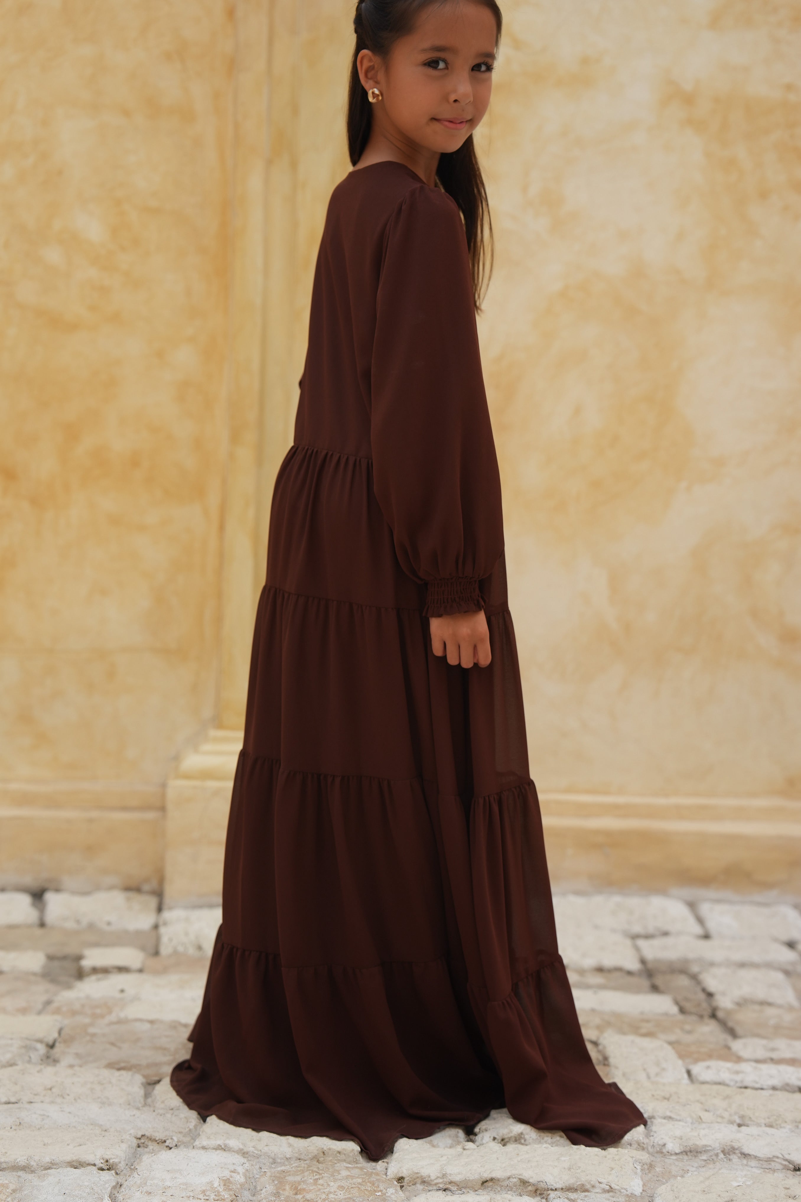 Kids Azealia Flare Maxi - Brown