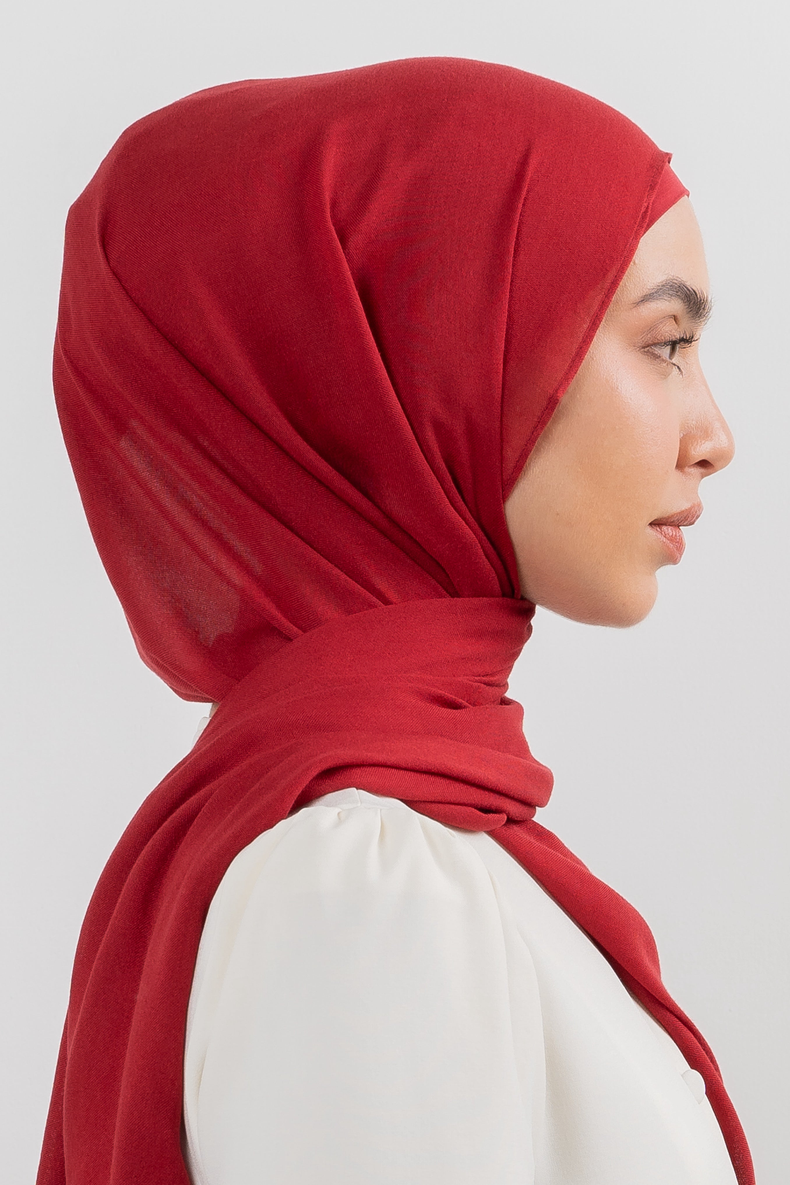 Modal Hijab Set - Sceptre Red - Modern Hijabi
