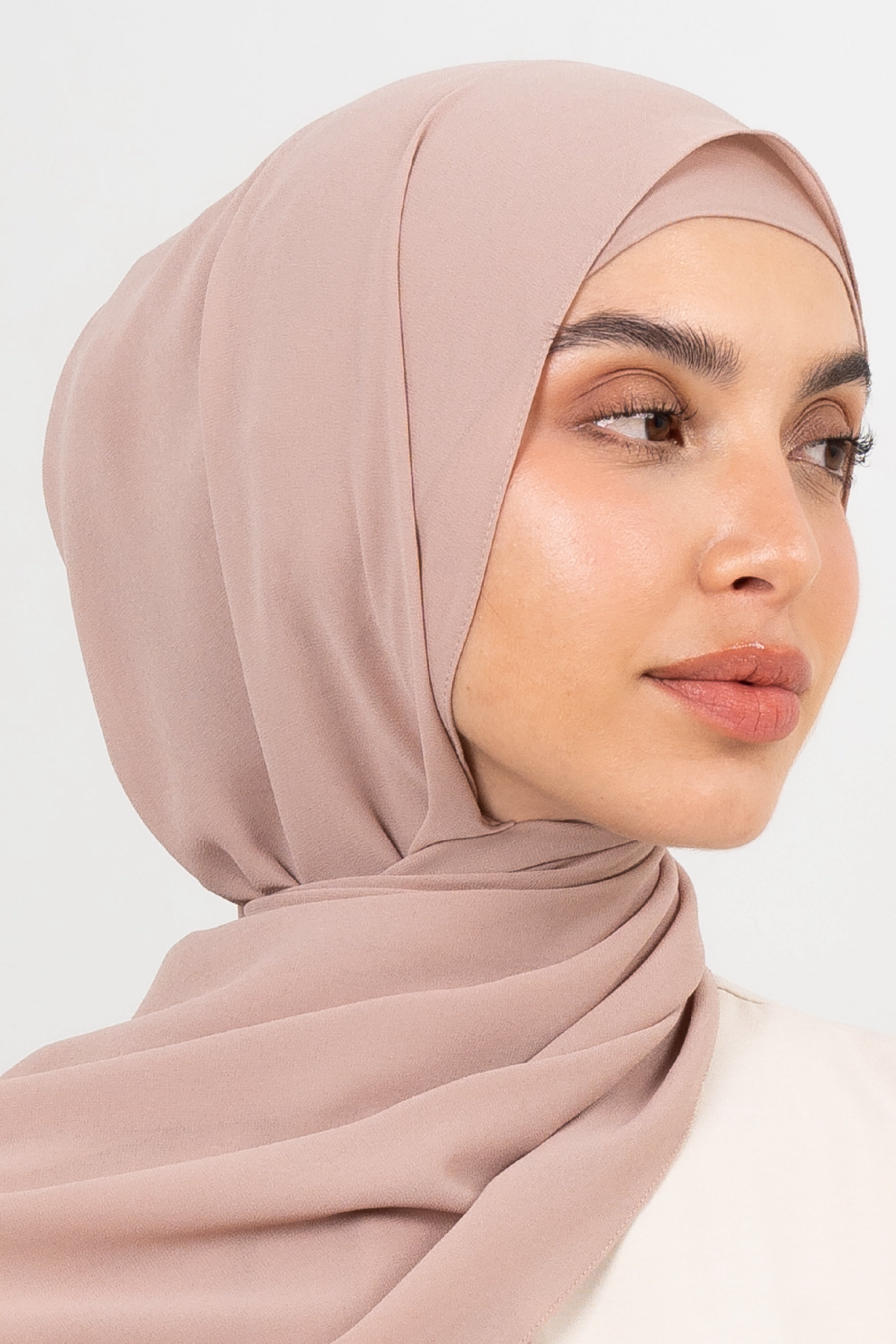 Chiffon Hijab Set - Nude - Modern Hijabi