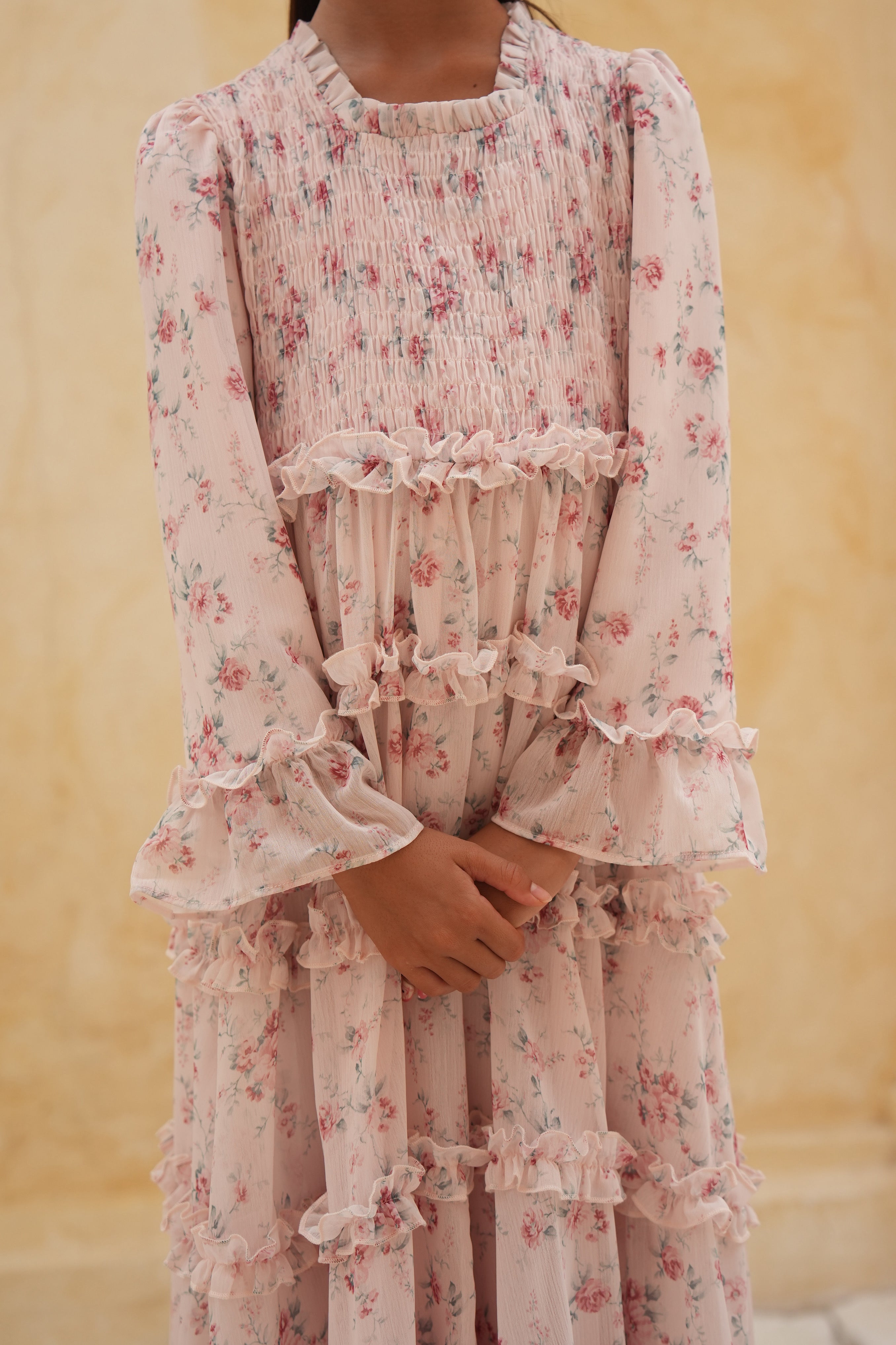 Girls Arabella Dress - Rosily Bloom