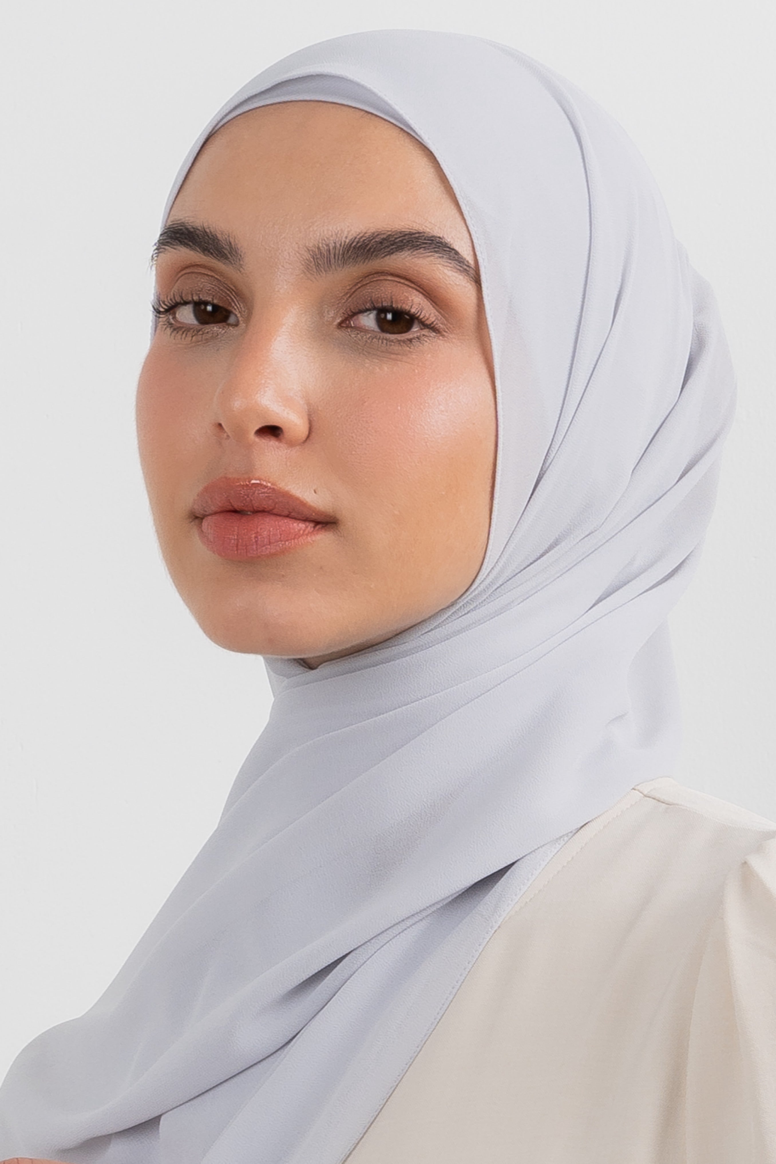 Chiffon Hijab Set - Platinum - Modern Hijabi