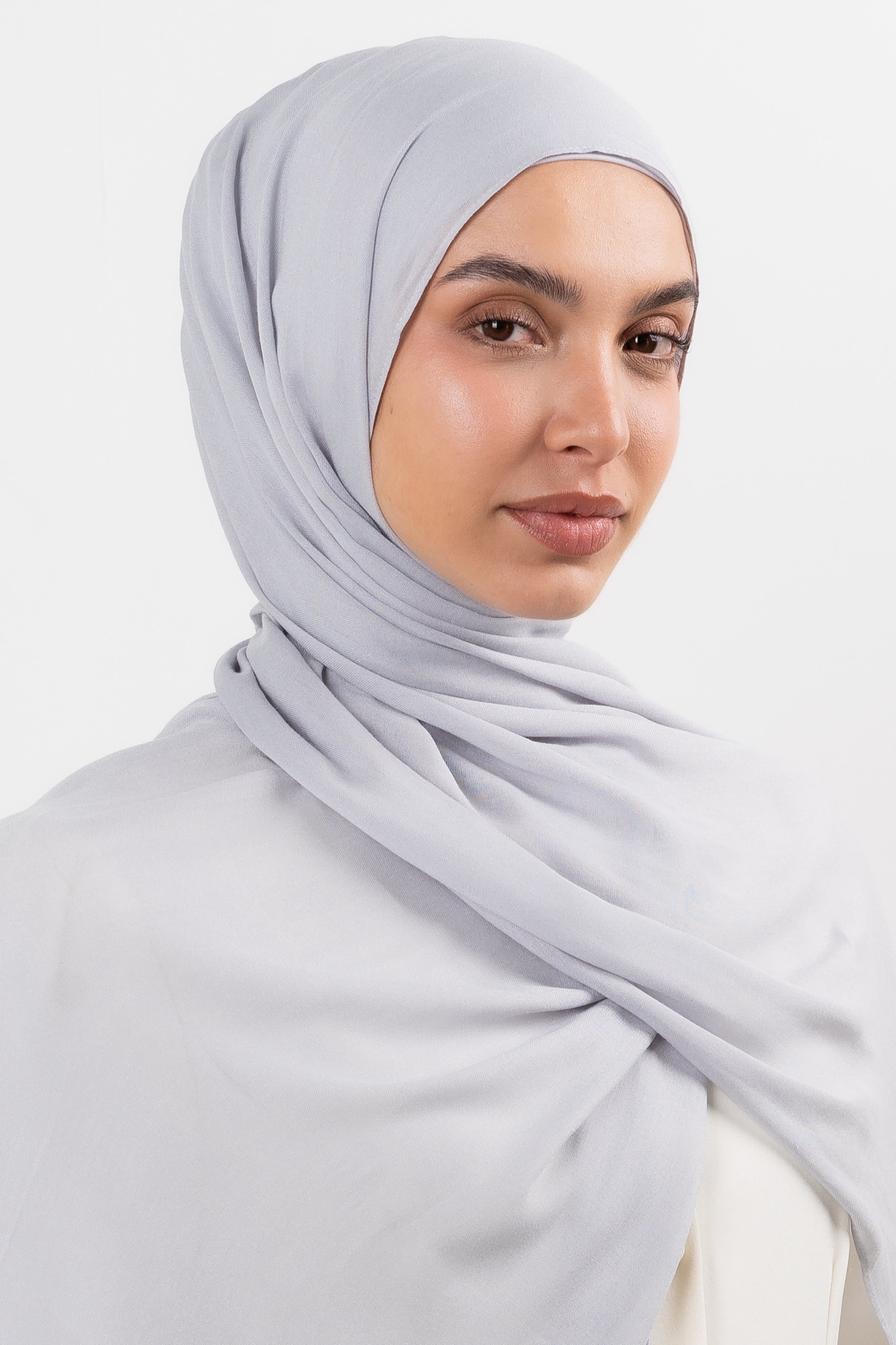 Modal Hijab Set - Silver - Modern Hijabi