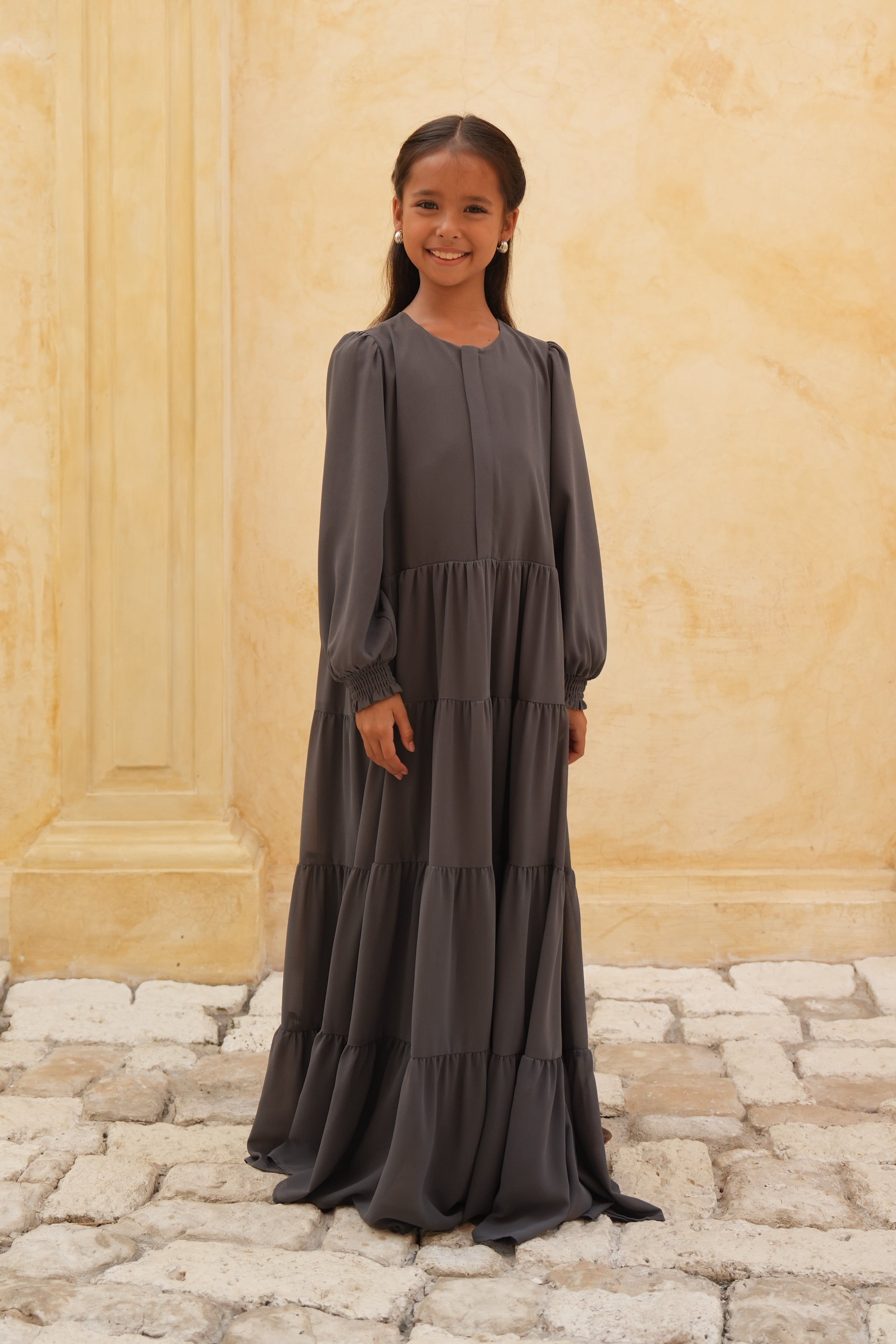 Kids Azealia Flare Maxi - Gray