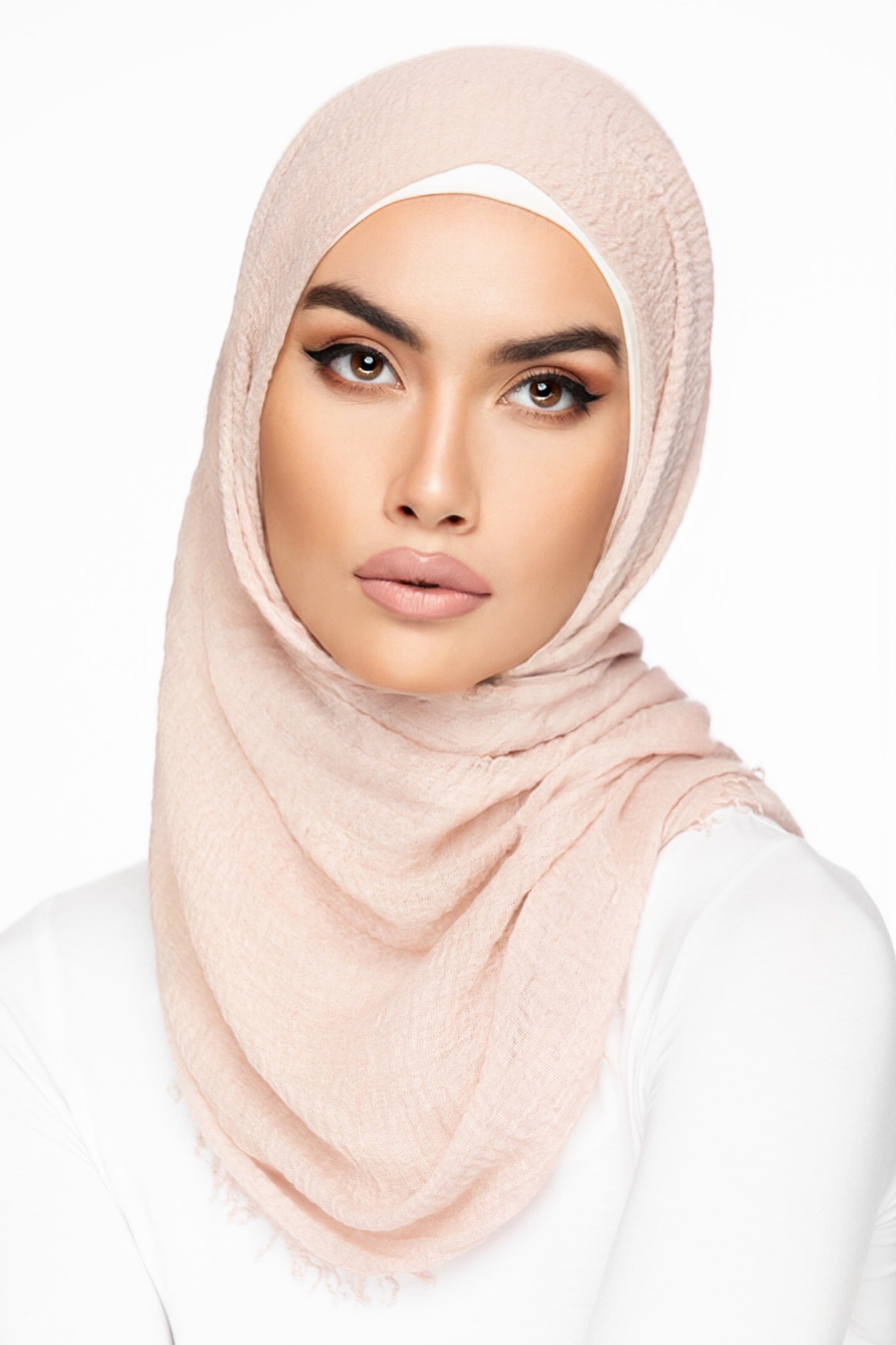 Cotton Crinkle Hijab - Rosily
