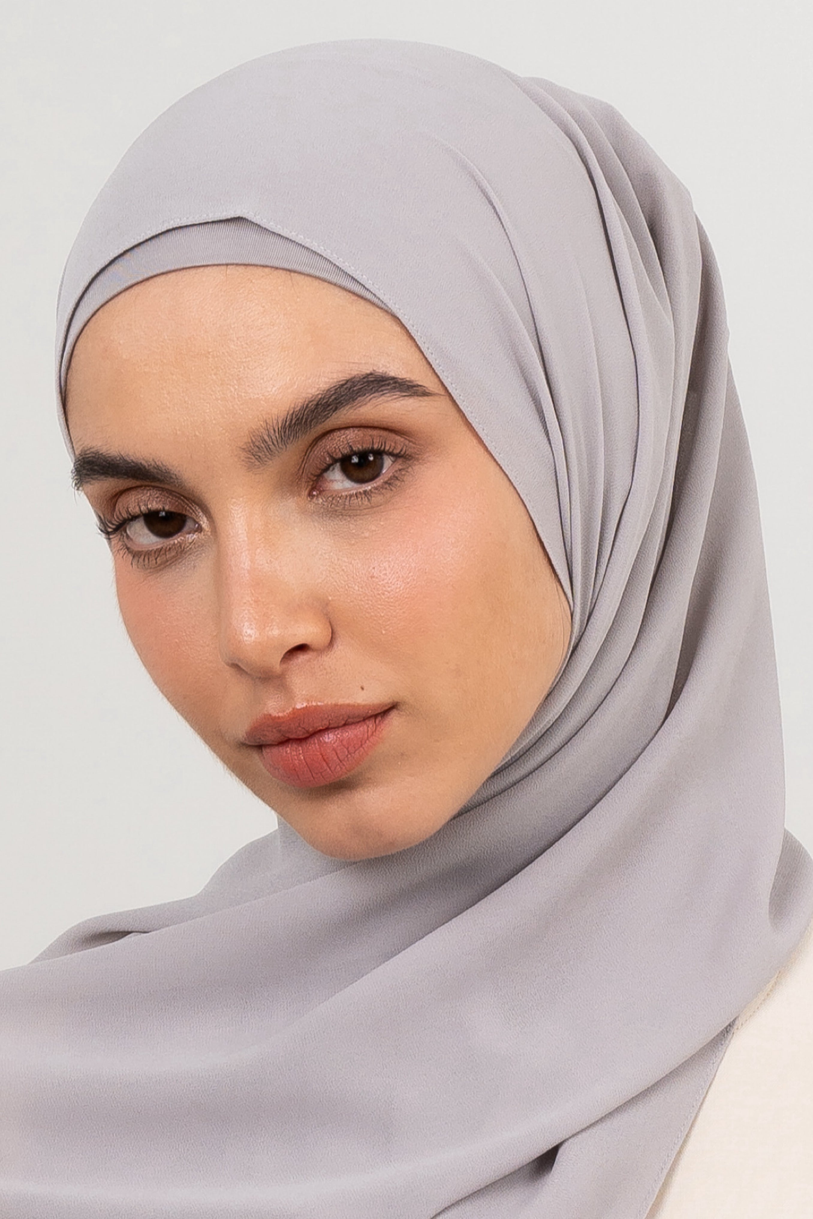 Chiffon Hijab Set - Shadow Grey - Modern Hijabi