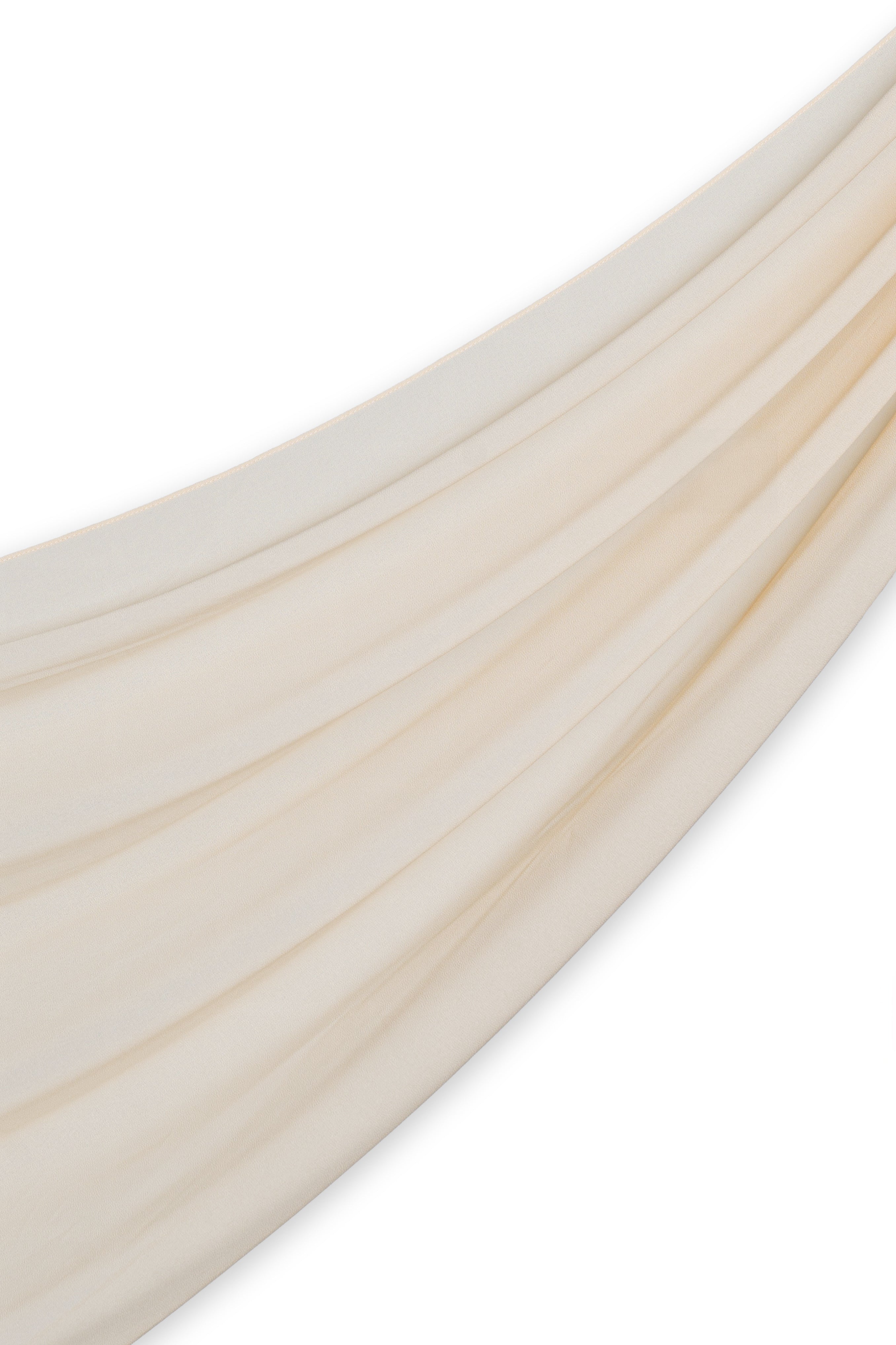 Chiffon Hijab Set - Butter Yellow - Modern Hijabi