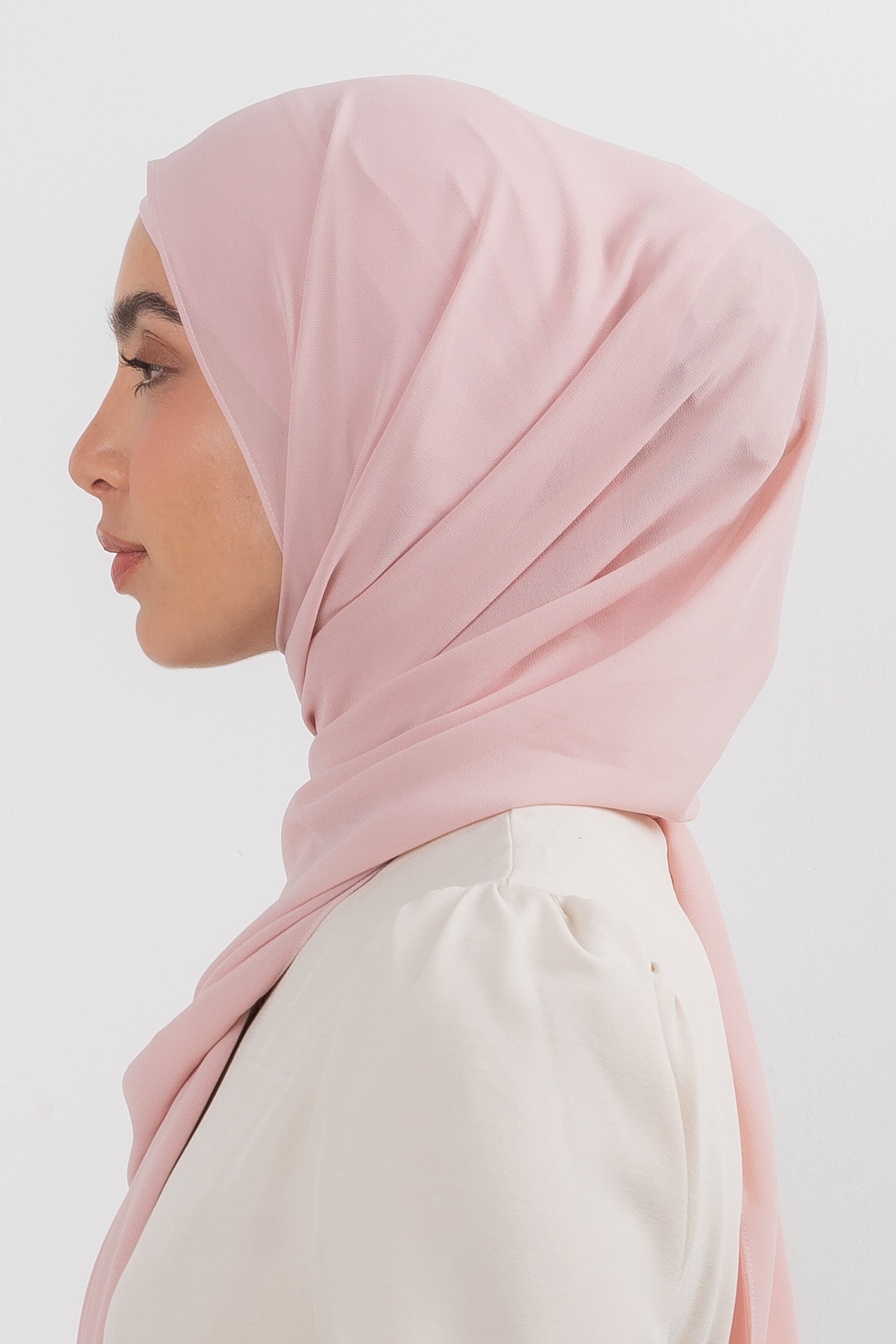 Chiffon Hijab Set - Blush - Modern Hijabi
