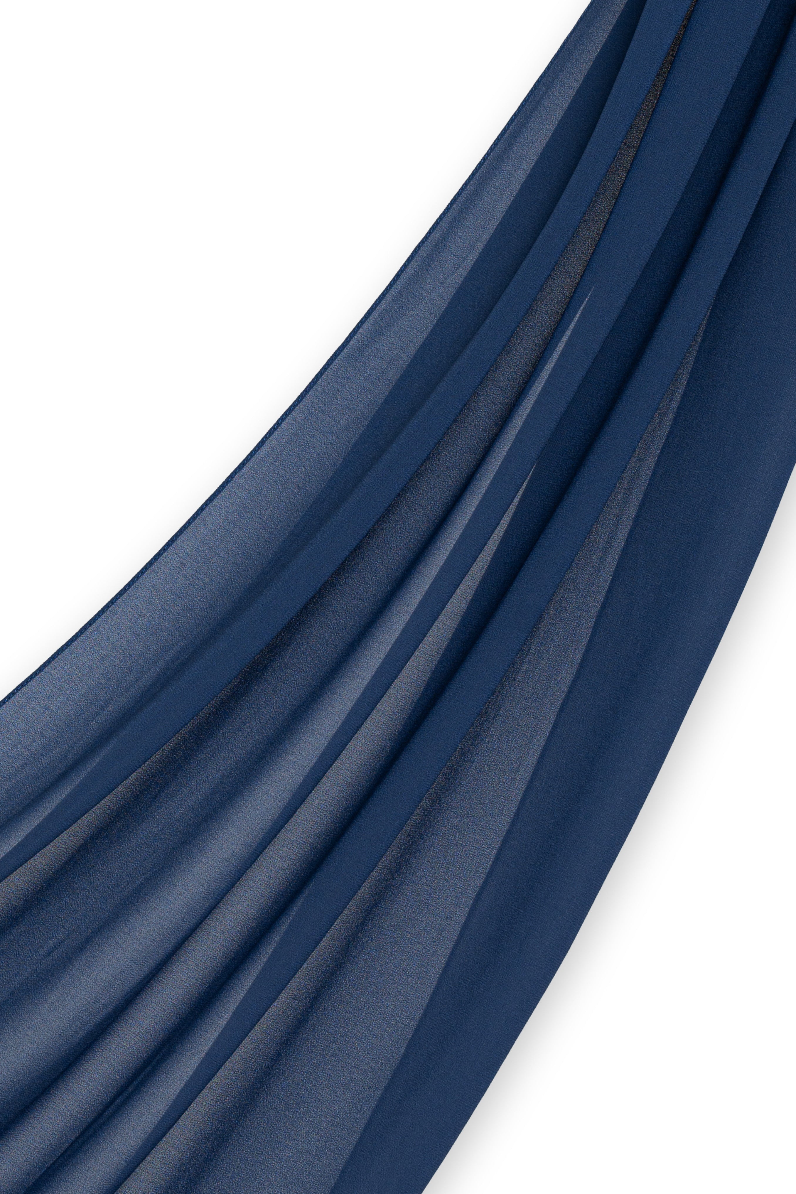 Chiffon Hijab Set - Space Blue - Modern Hijabi