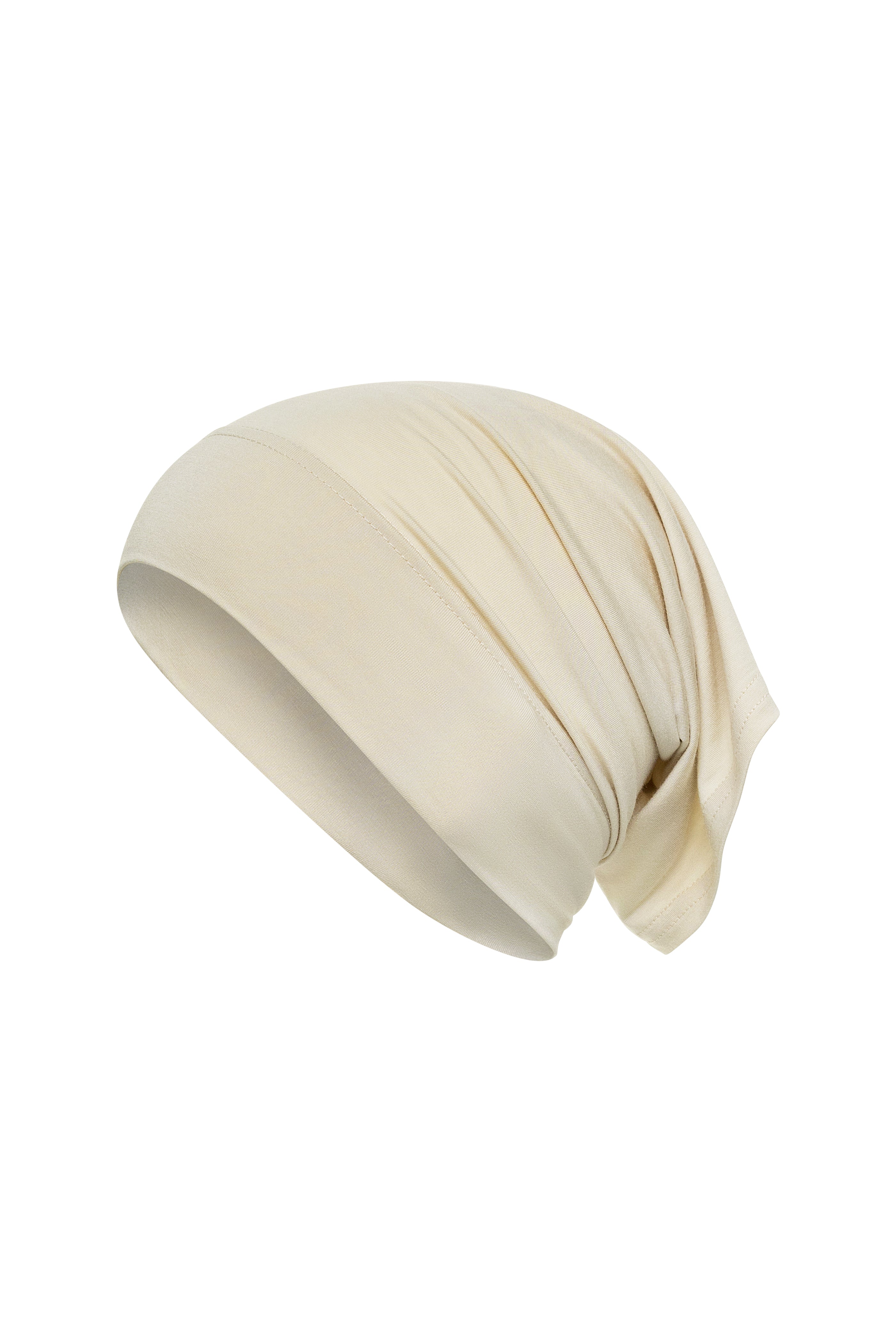 Bamboo Jersey Tube Cap (Long) - Bone