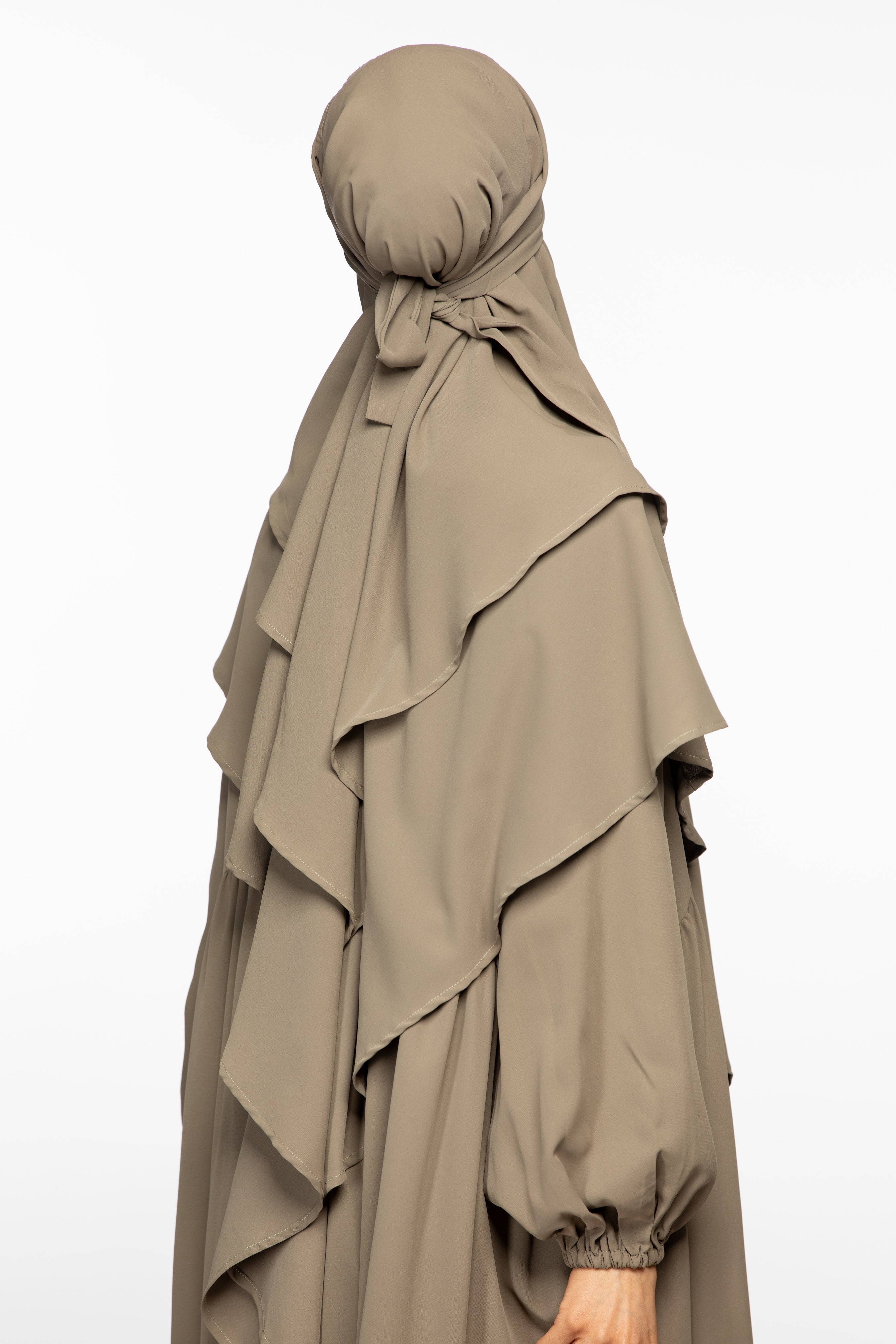 Abaya and khimar set - Evergreen Fog