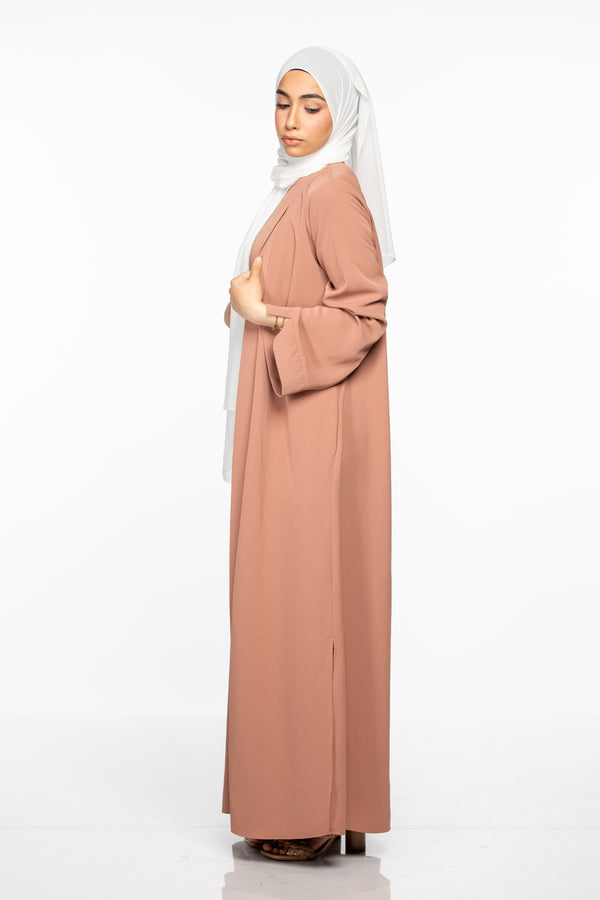 Marwa 3 piece Abaya Set - Mauve