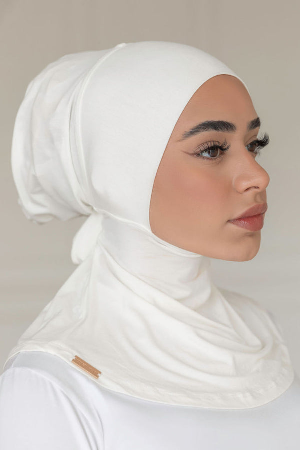 Nour Full Coverage Hijab - White