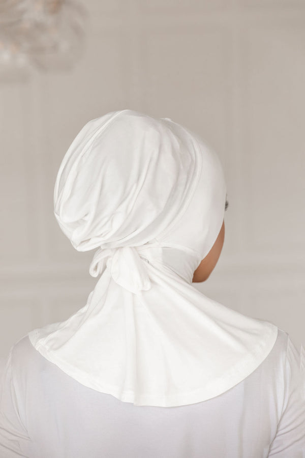 Nour Full Coverage Hijab - White