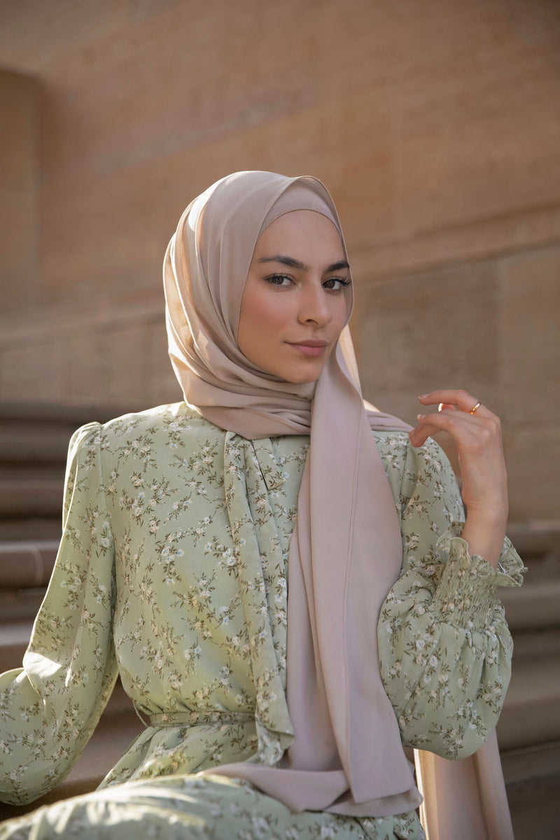 Hadeel Floral Maxi - Sage Green