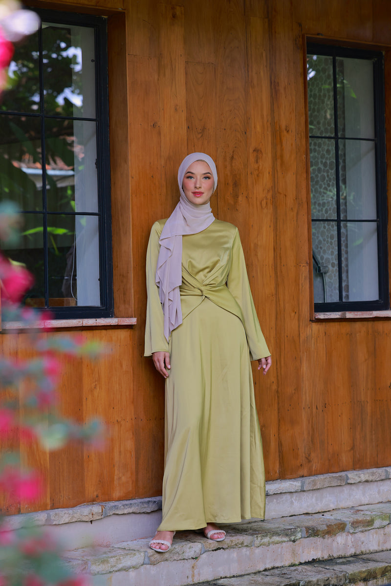 LIYANA  DRESS - OLD GOLD