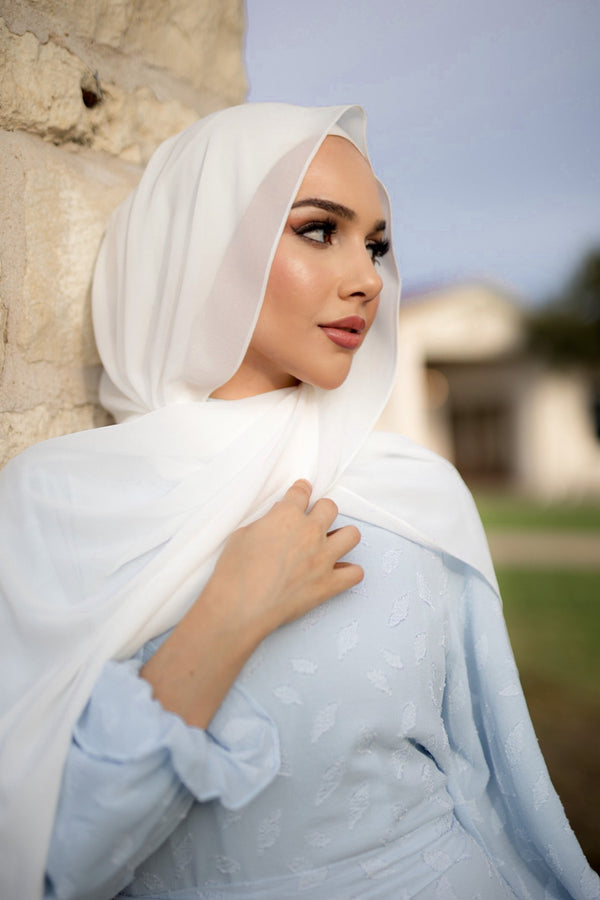 Elite Essential Chiffon Hijab - Off White