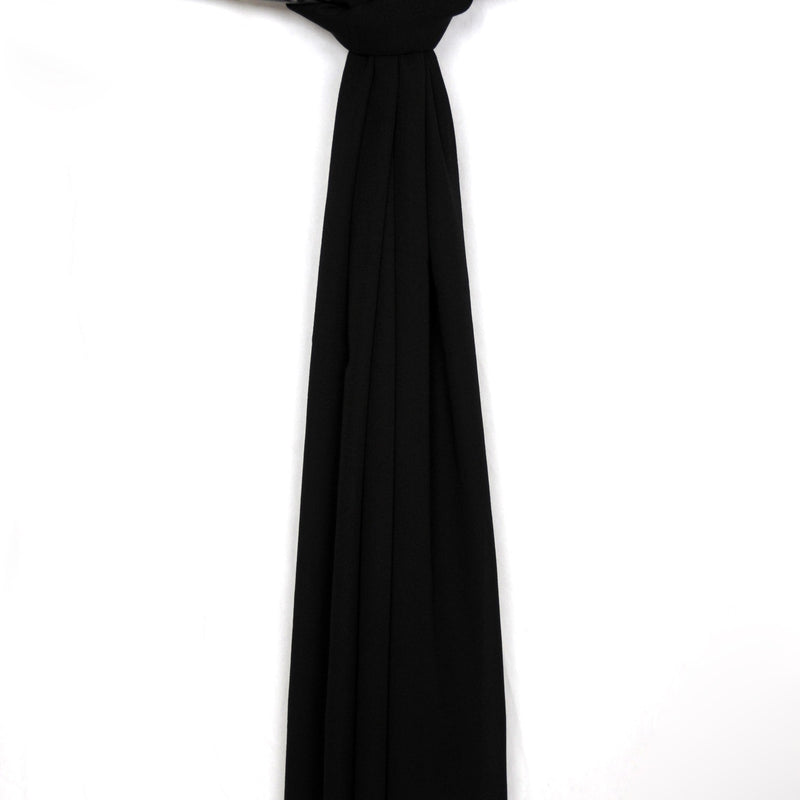 Black Crinkle Georgette Hijab - Modernhijabi.com