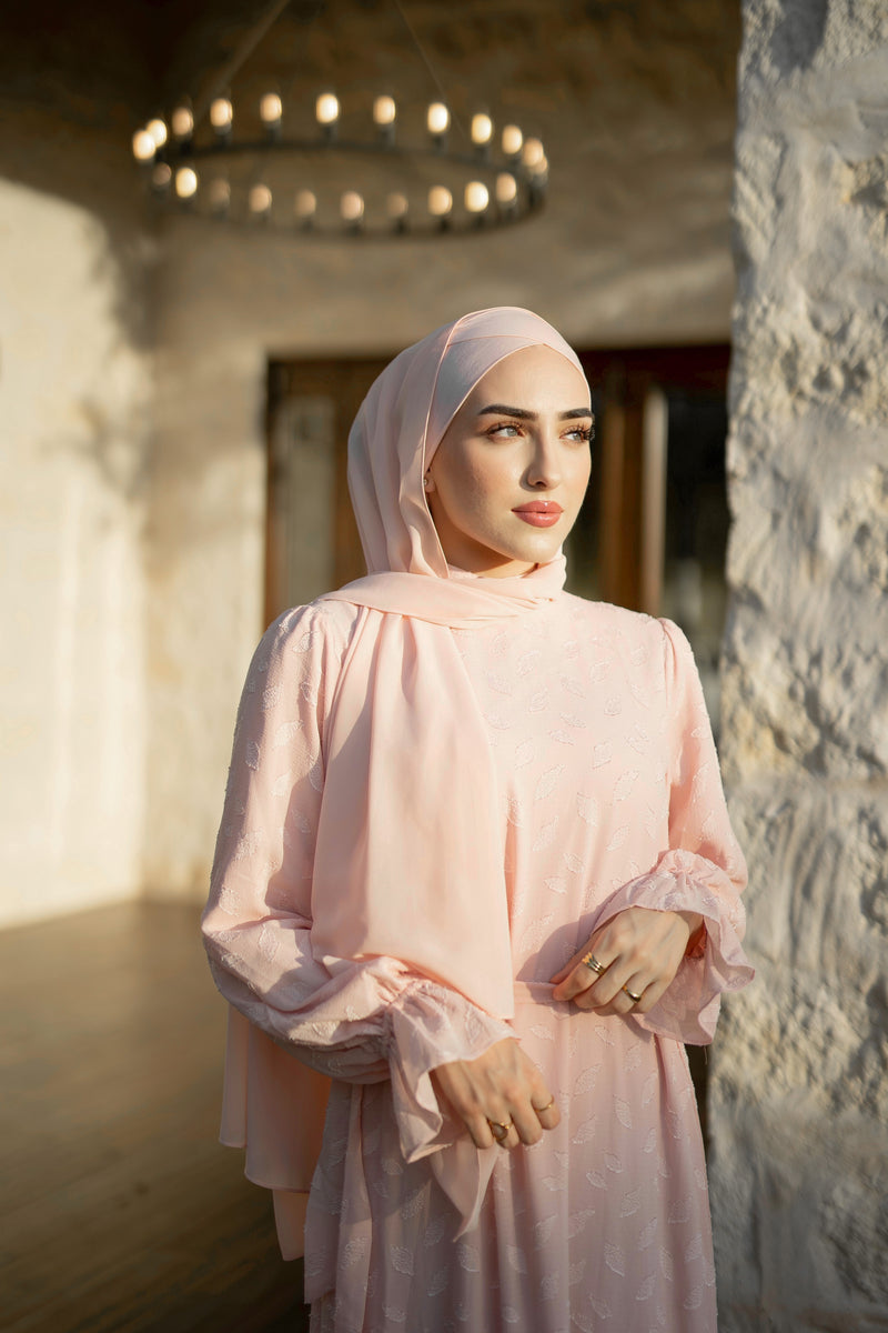 Elite Essential Chiffon Hijab - Blush Peach