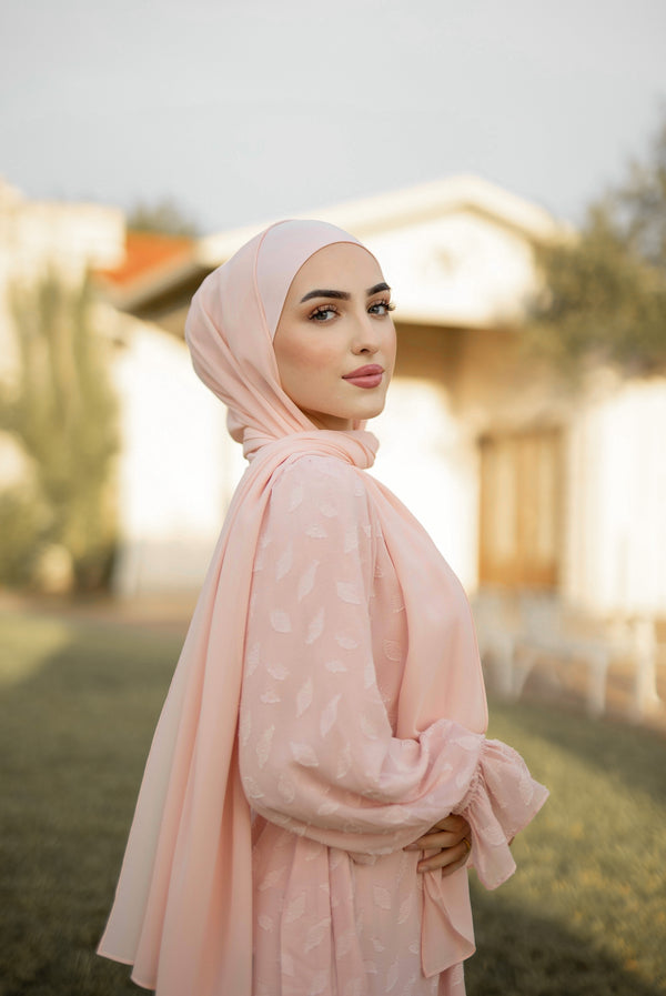Elite Essential Chiffon Hijab - Blush Peach