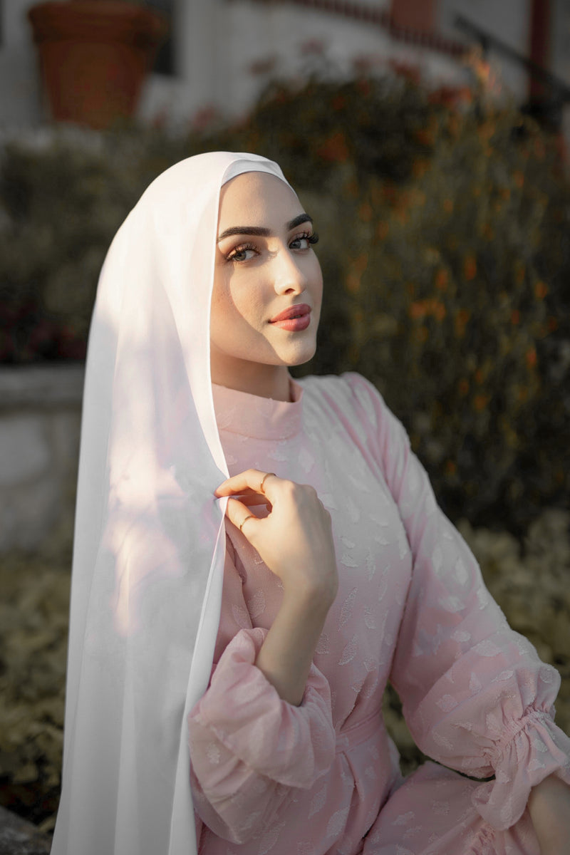 Elite Essential Chiffon Hijab - Pure White