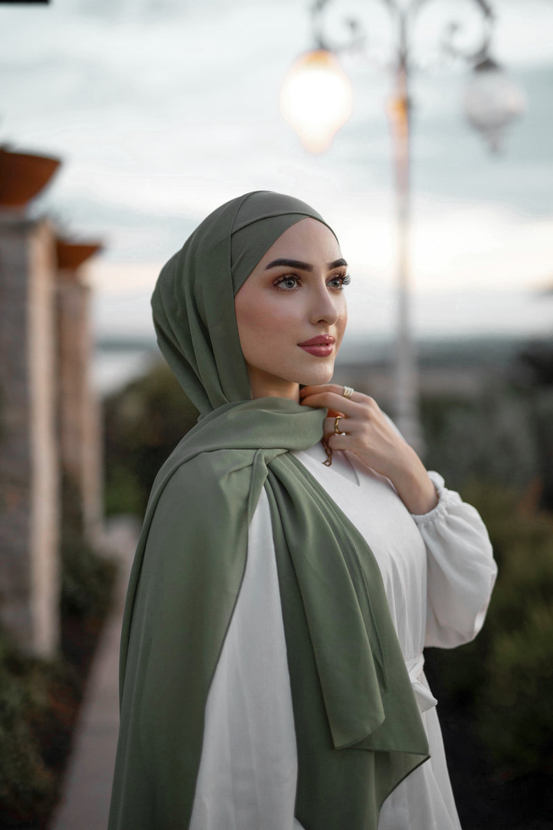 Elite Essential Chiffon Hijab - Cypress Garden