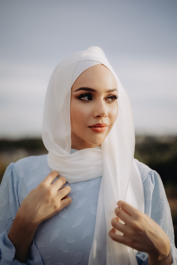 Elite Essential Chiffon Hijab - Off White