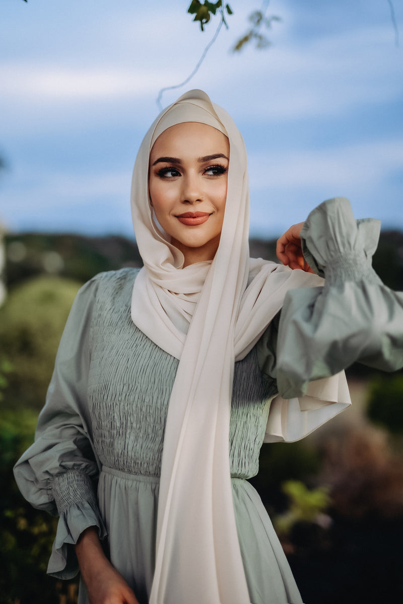 Elite Essential Chiffon Hijab - Champagne