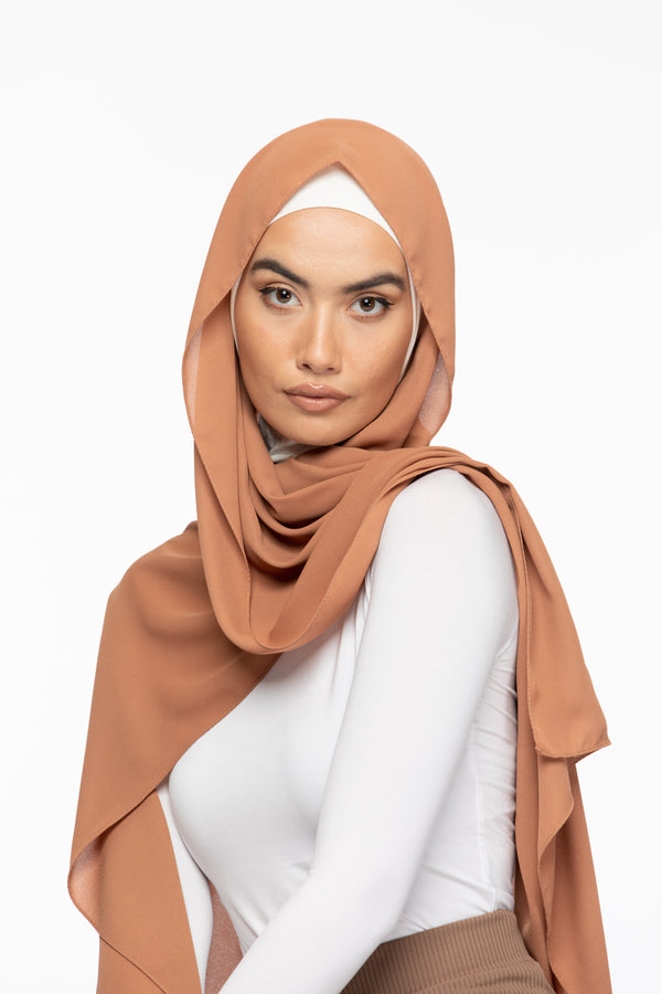 Crêpe Hijab - Coral Island