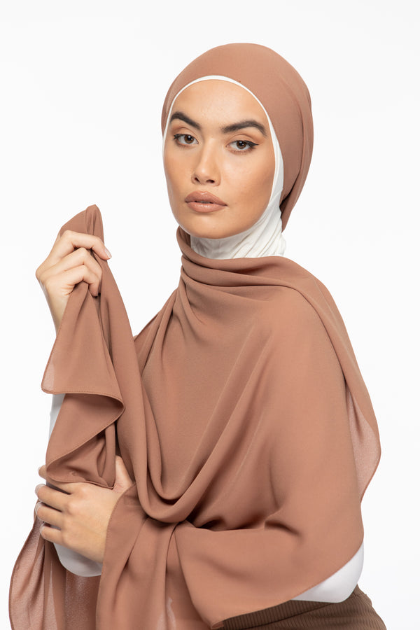 Crêpe Hijab - Georgia Peach