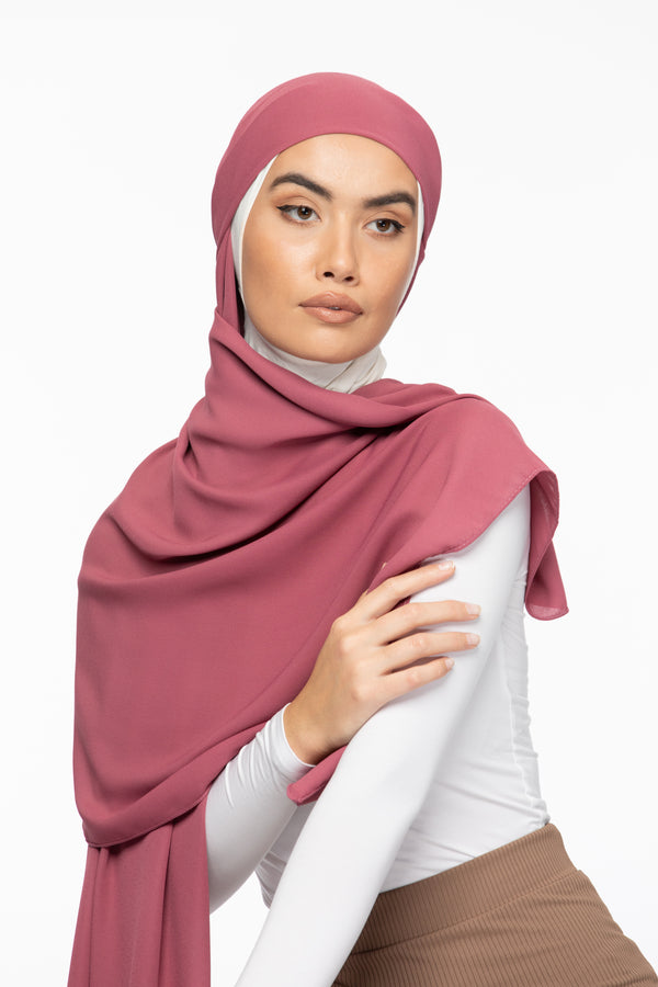 Crêpe Hijab - Peony