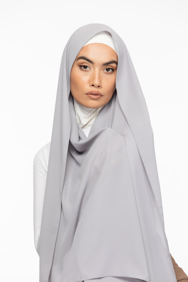 Crêpe Hijab - Silver Lake