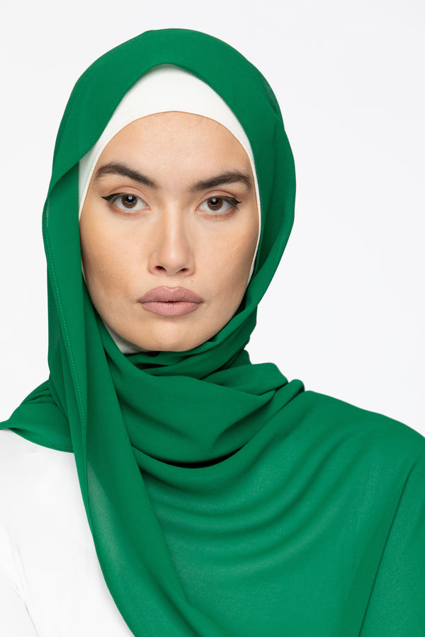 Basic Essential Chiffon Hijab - Jade