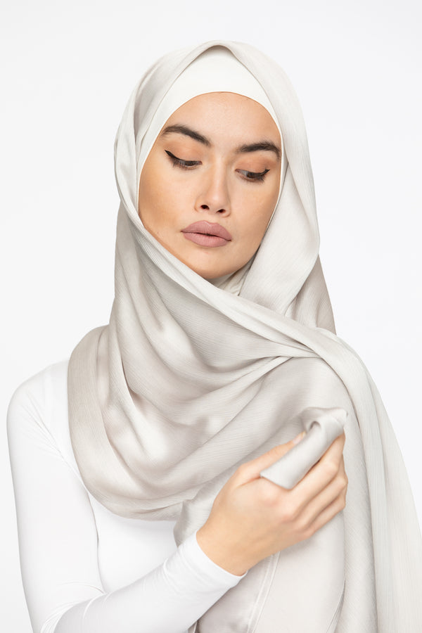 Ruched Satin Hijab - Dream