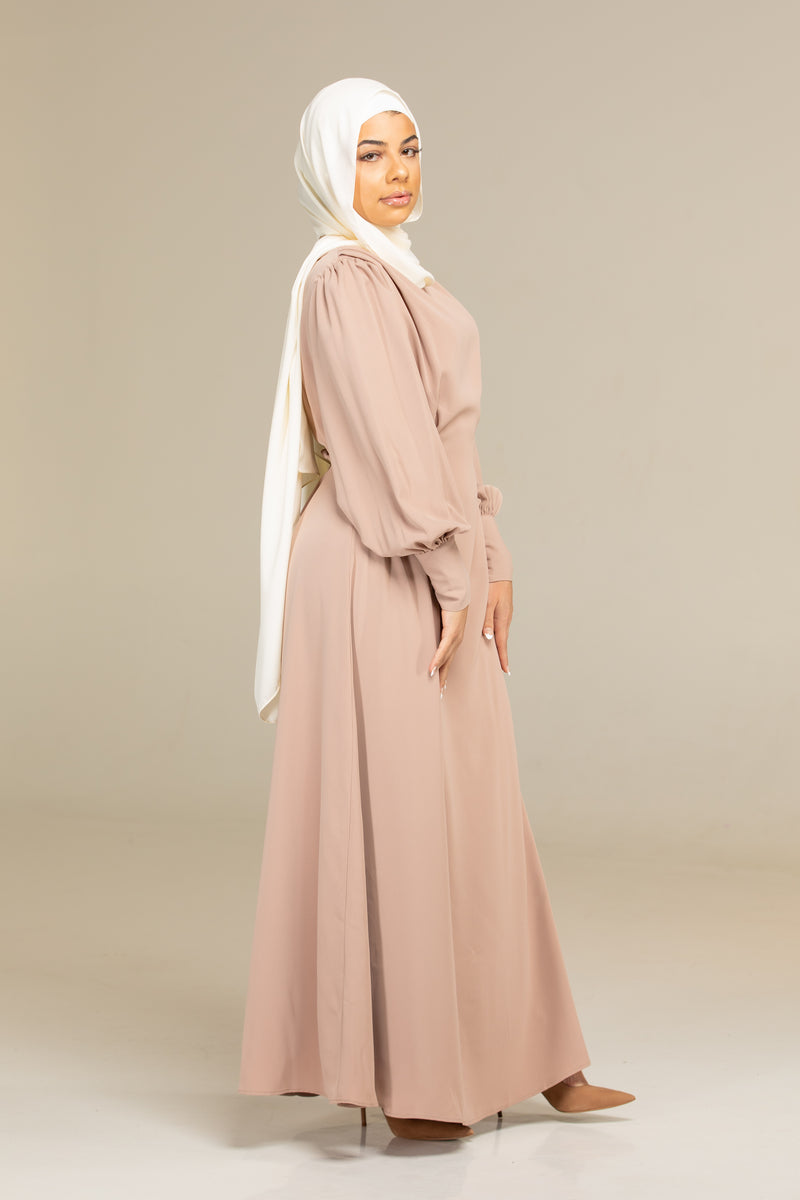 Maysa Wrap Dress - Nude