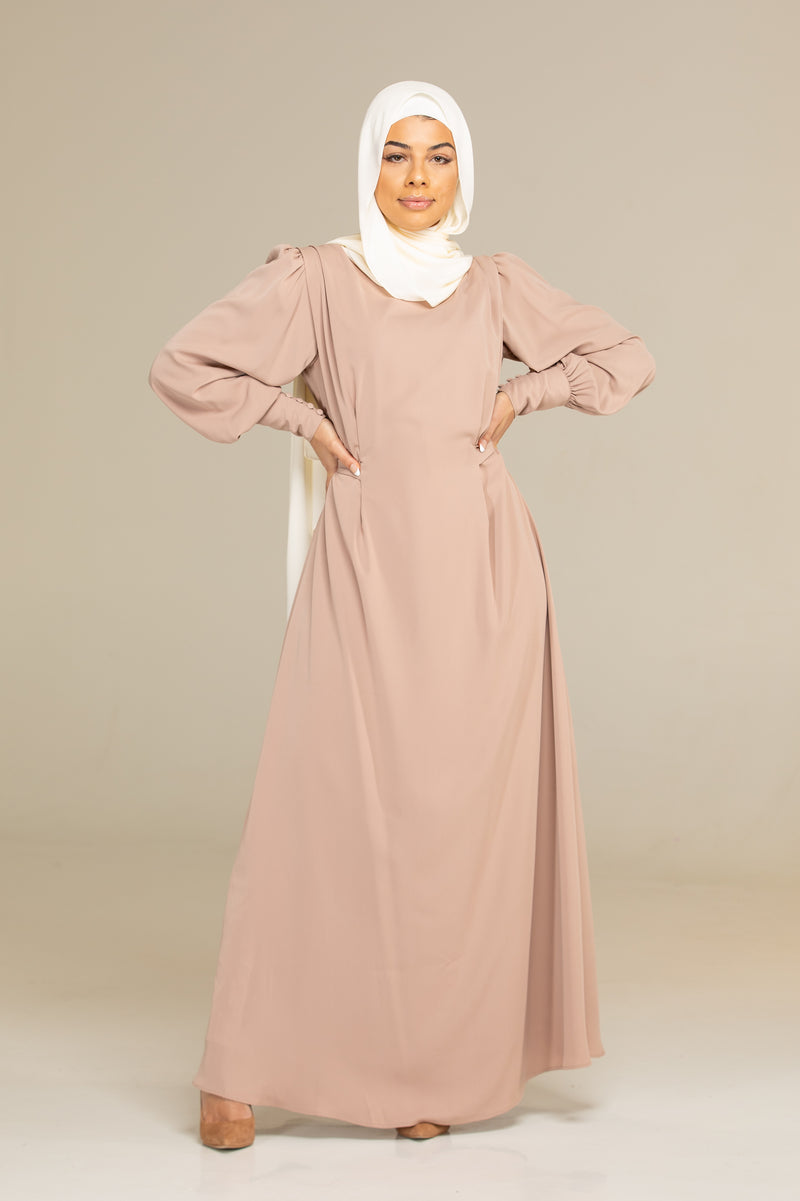Maysa Wrap Dress - Nude