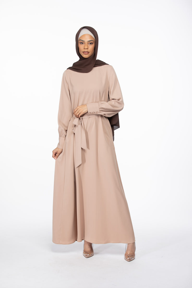 Alyah Maxi Dress - Beige