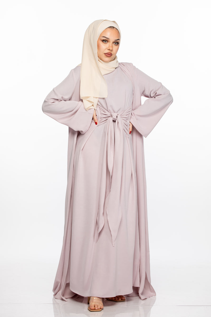 JANNAH ABAYA SET - MUTE LILAC