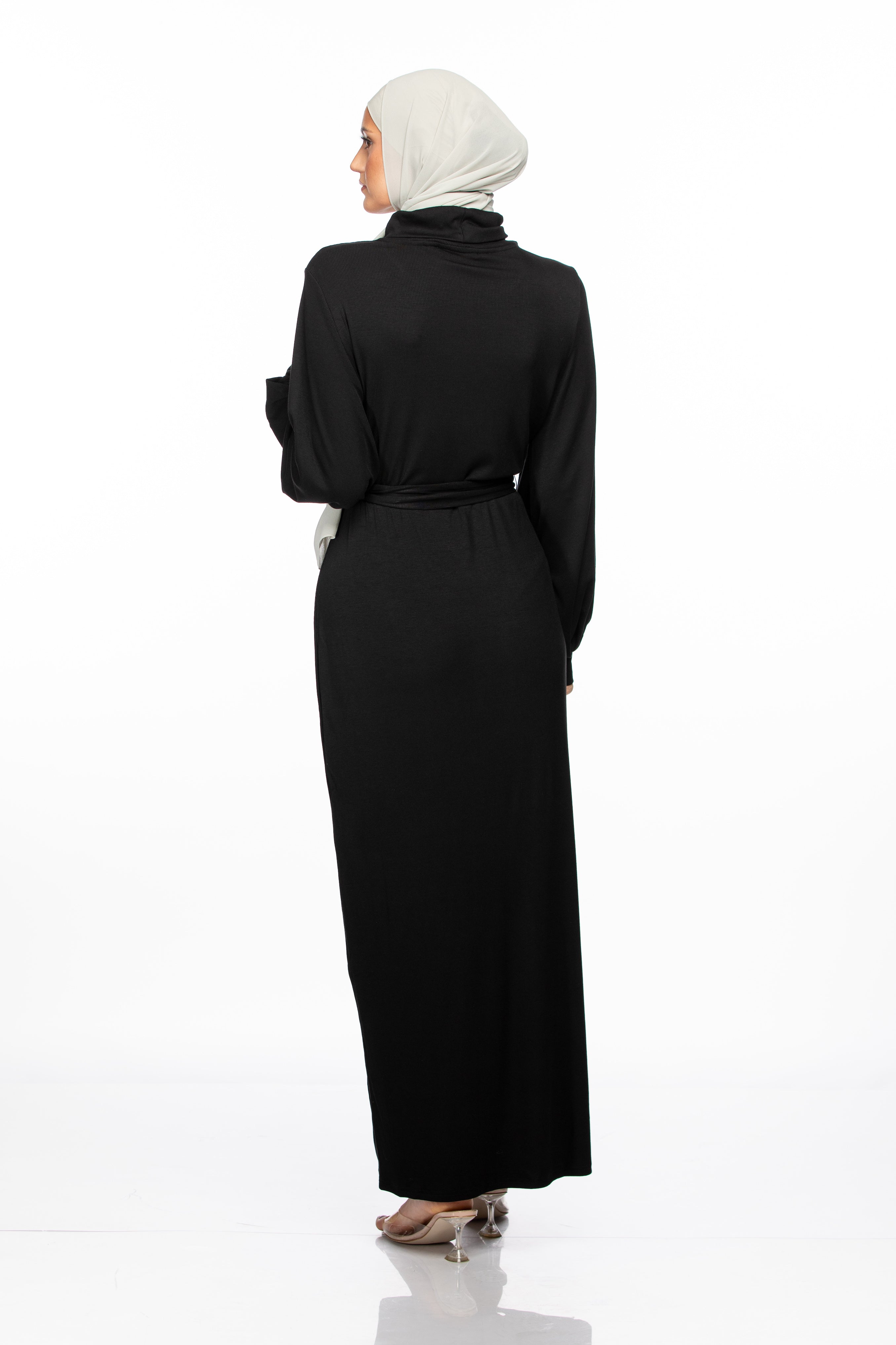 Anisa Ribbed Maxi - Black