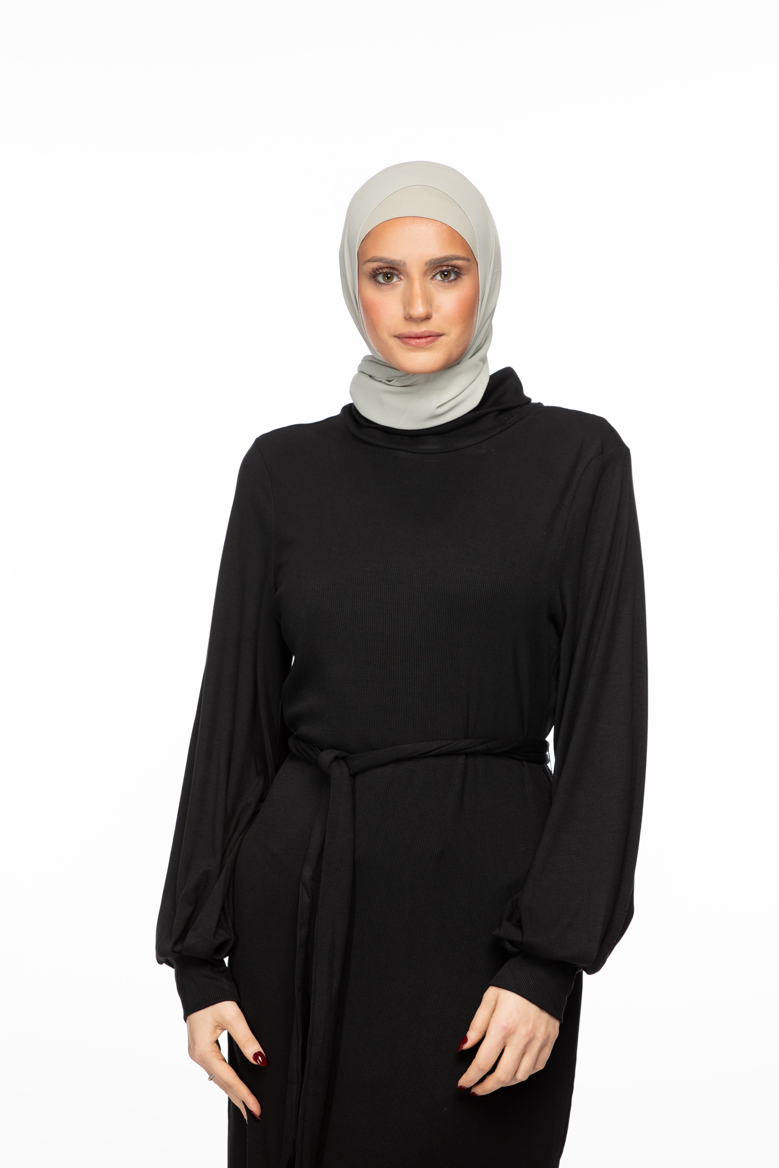 Anisa Ribbed Maxi - Black