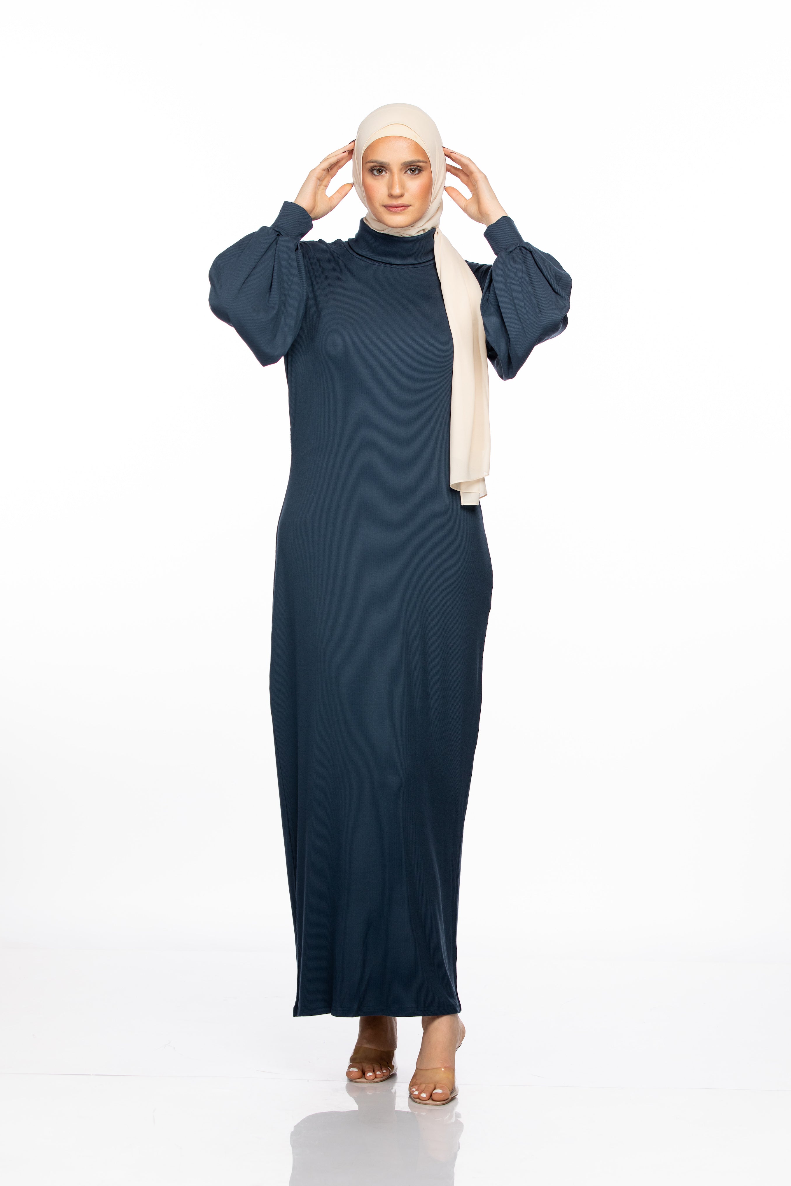 Anisa Ribbed Maxi - Blazer Blue