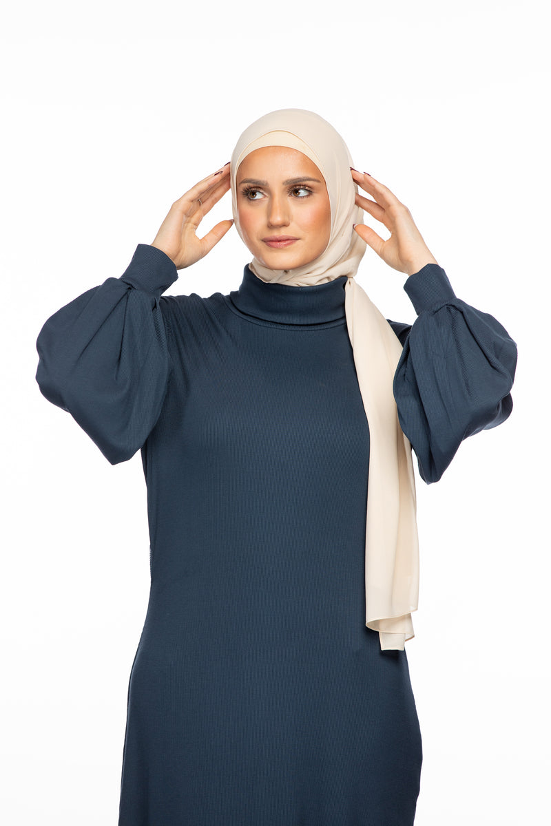 Anisa Ribbed Maxi - Blazer Blue