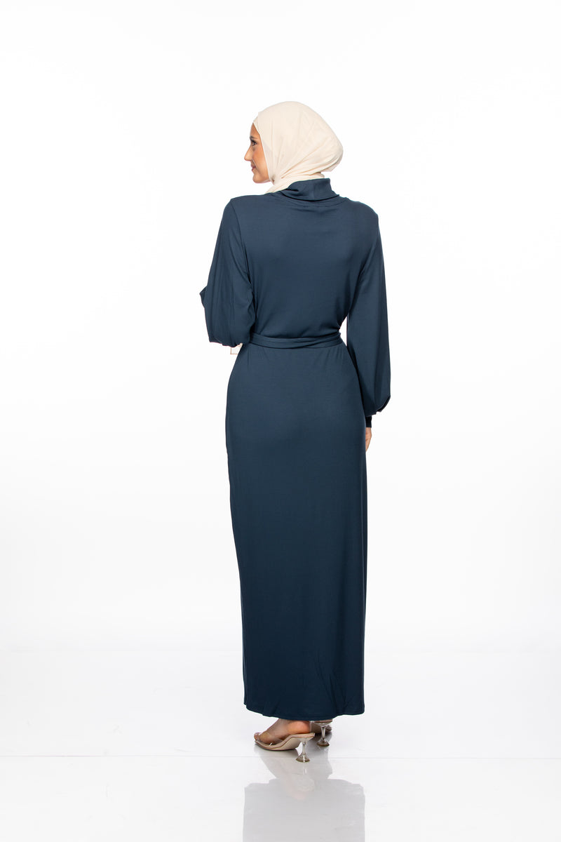 Anisa Ribbed Maxi - Blazer Blue