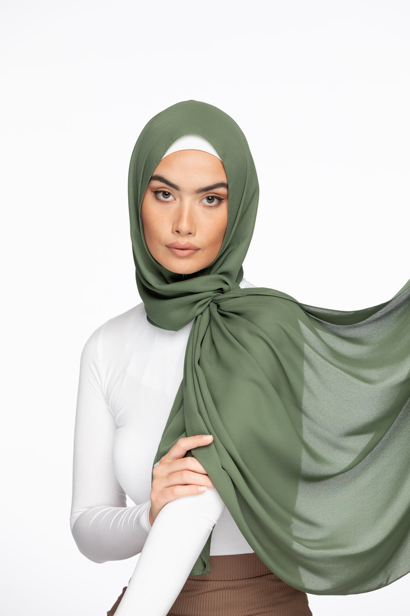 Crêpe Hijab - Palace Green